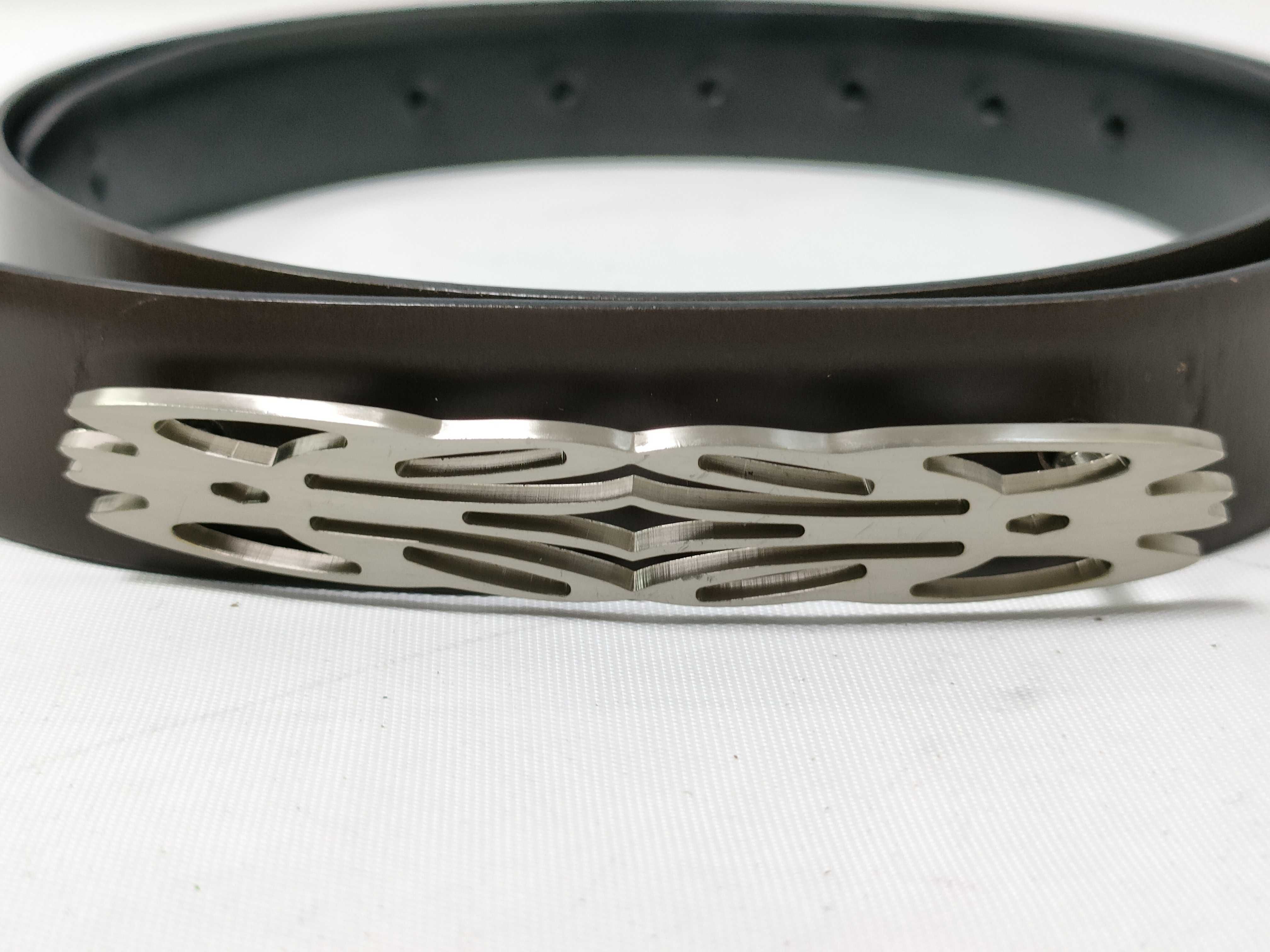 Black Leather Belt — view 2