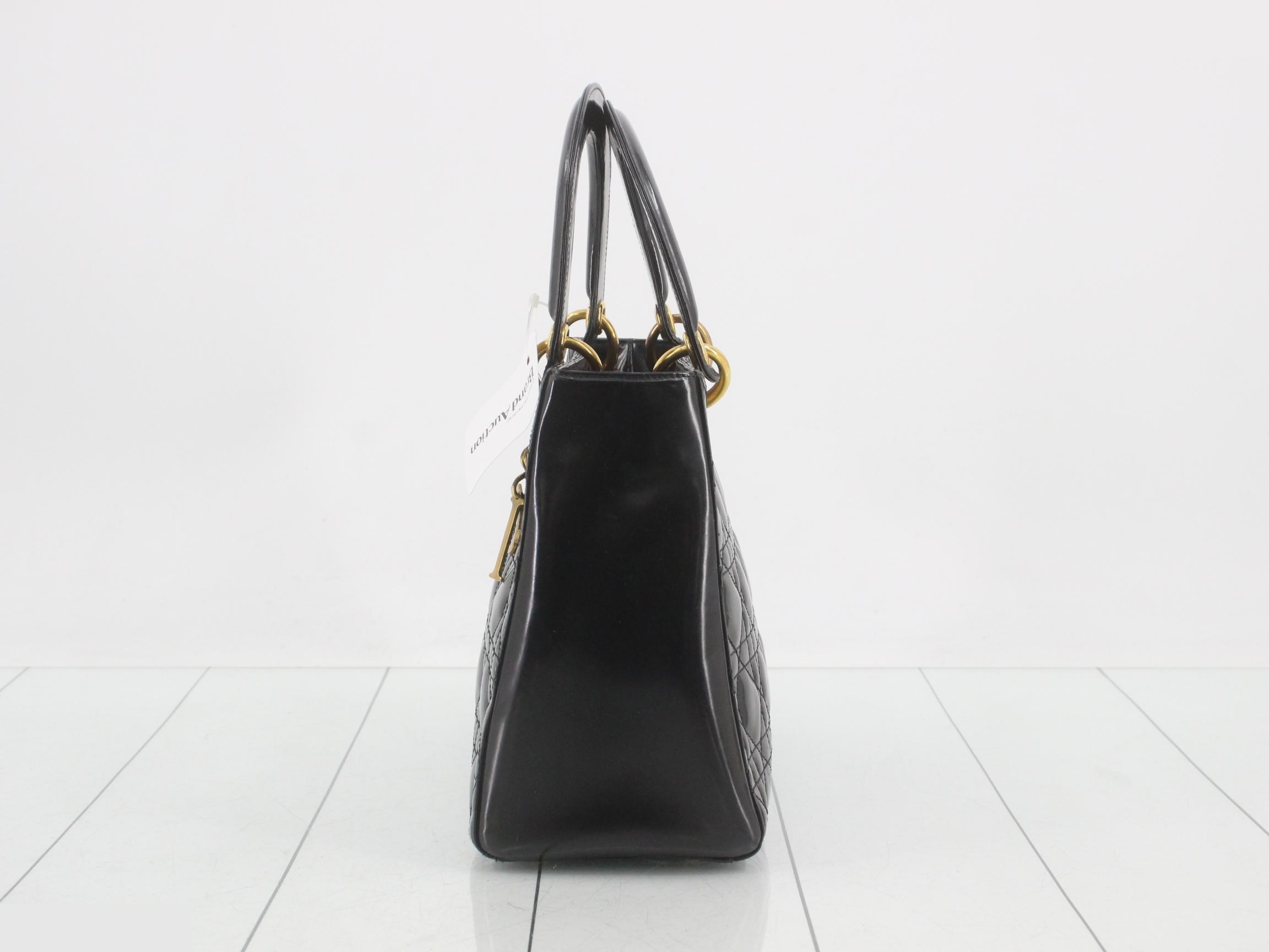 Lady Dior with shoulder strap — view 3