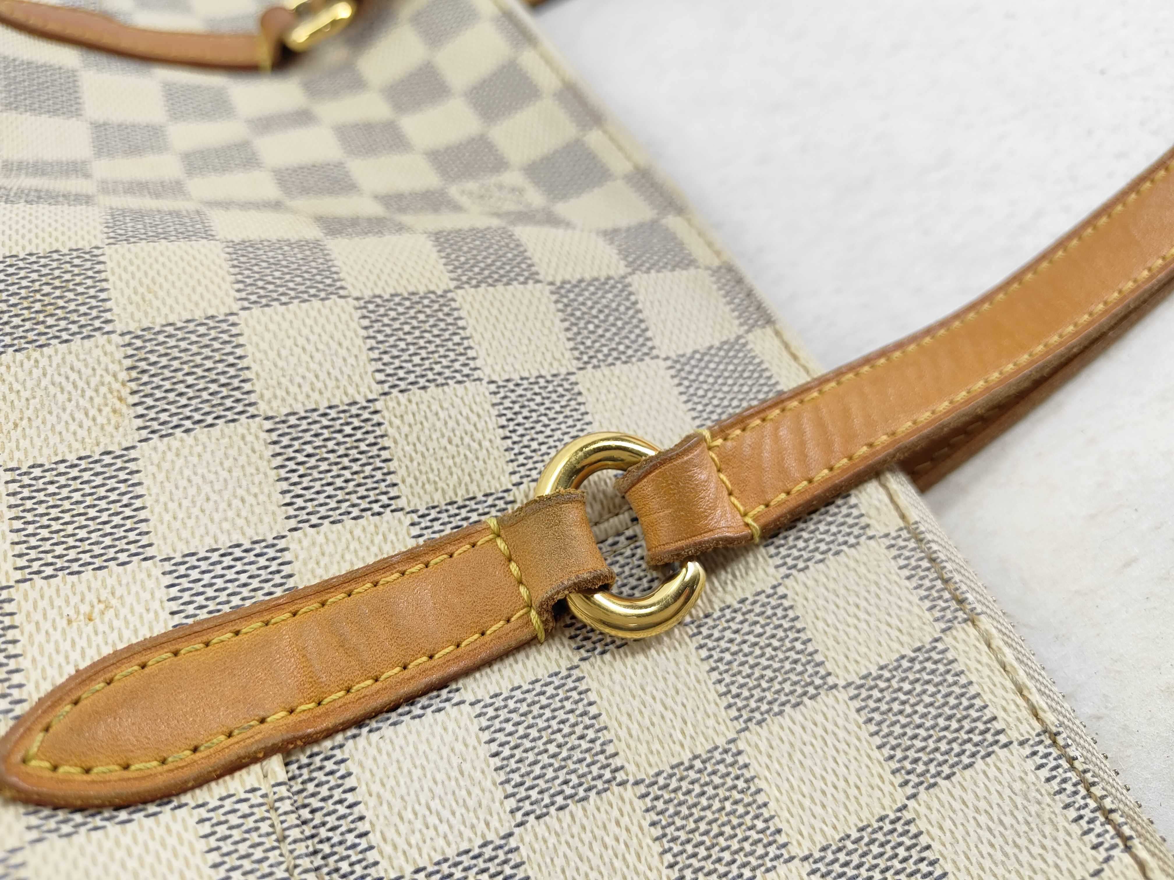Damier Azur ID- Canvas Azur Totally 32cm Hand Bag GHW Tote Bag — view 9