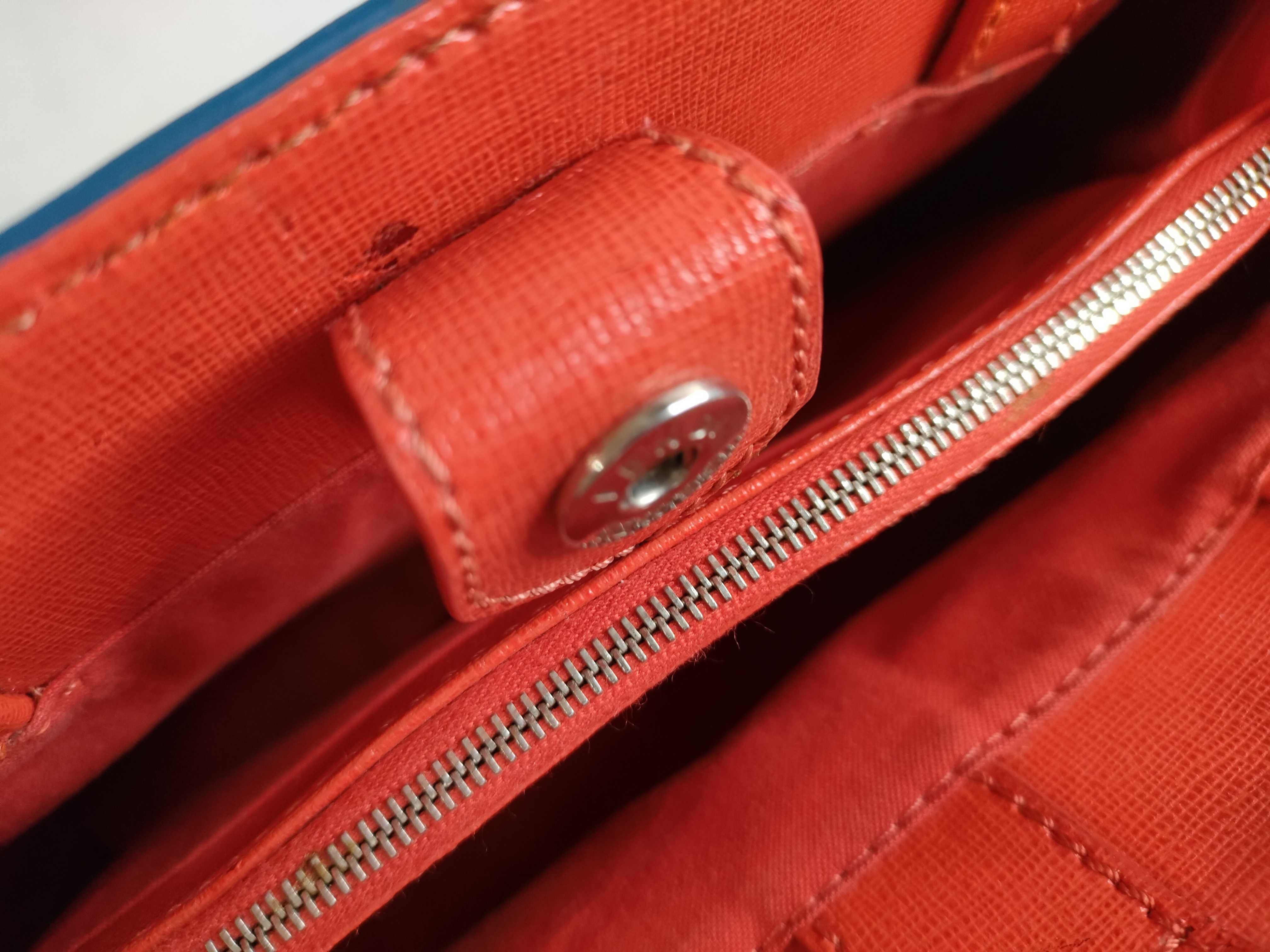 PH- Petite 2Jours Blue Leather Handbag 27cm — view 9