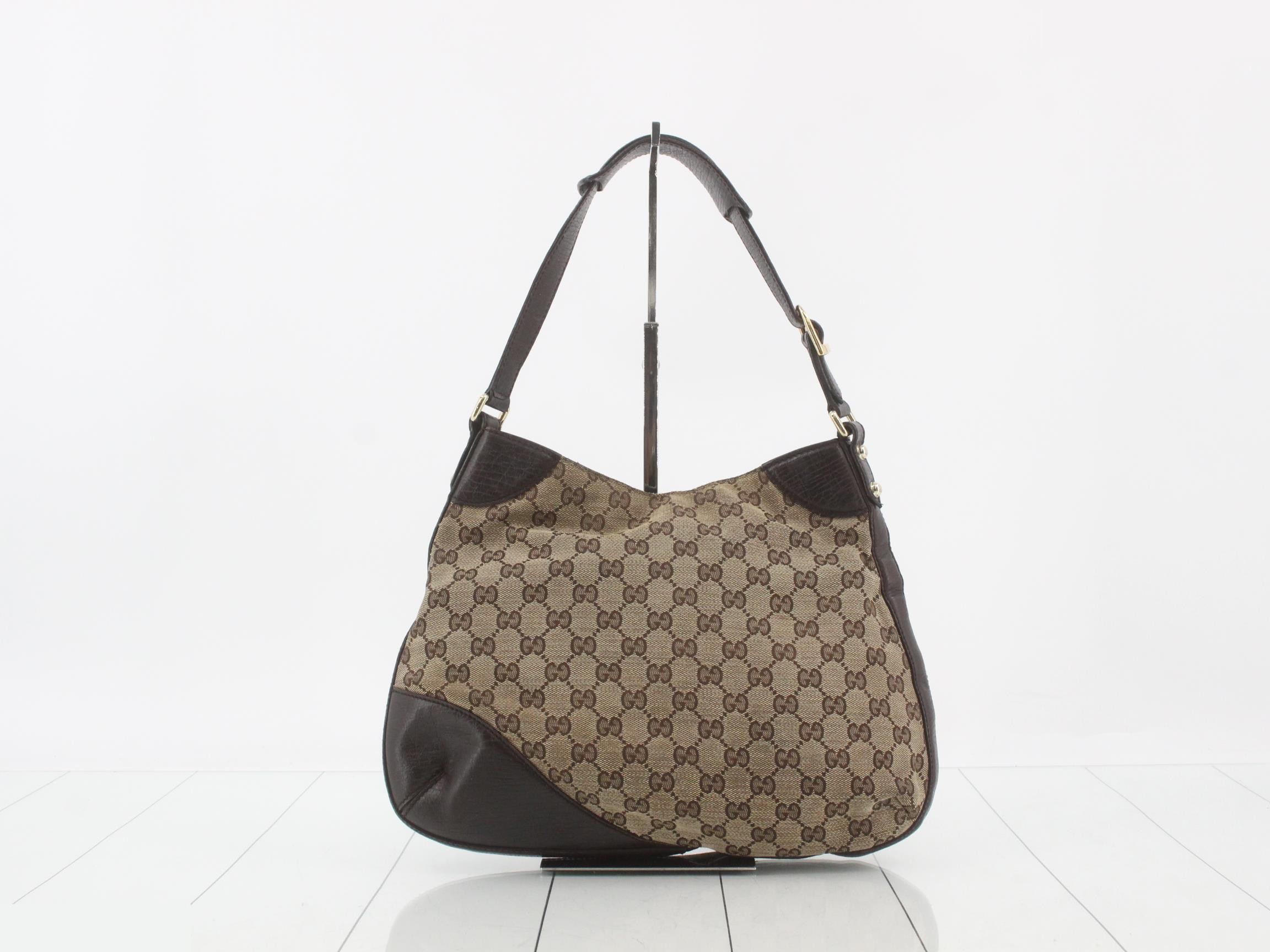 GG Canvas Leather Semi-Shoulder Bag — view 2