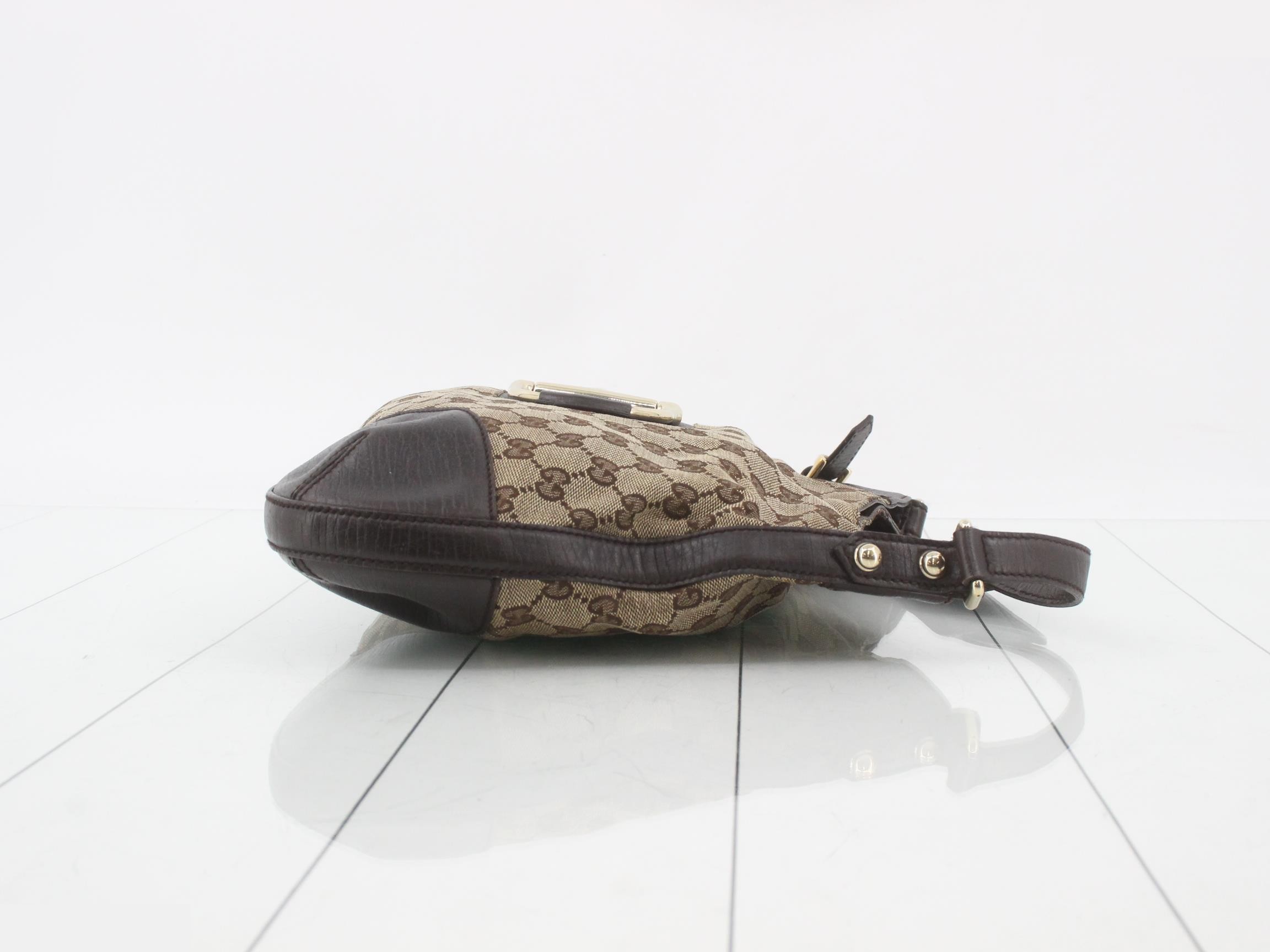 GG Canvas Leather Semi-Shoulder Bag — view 3