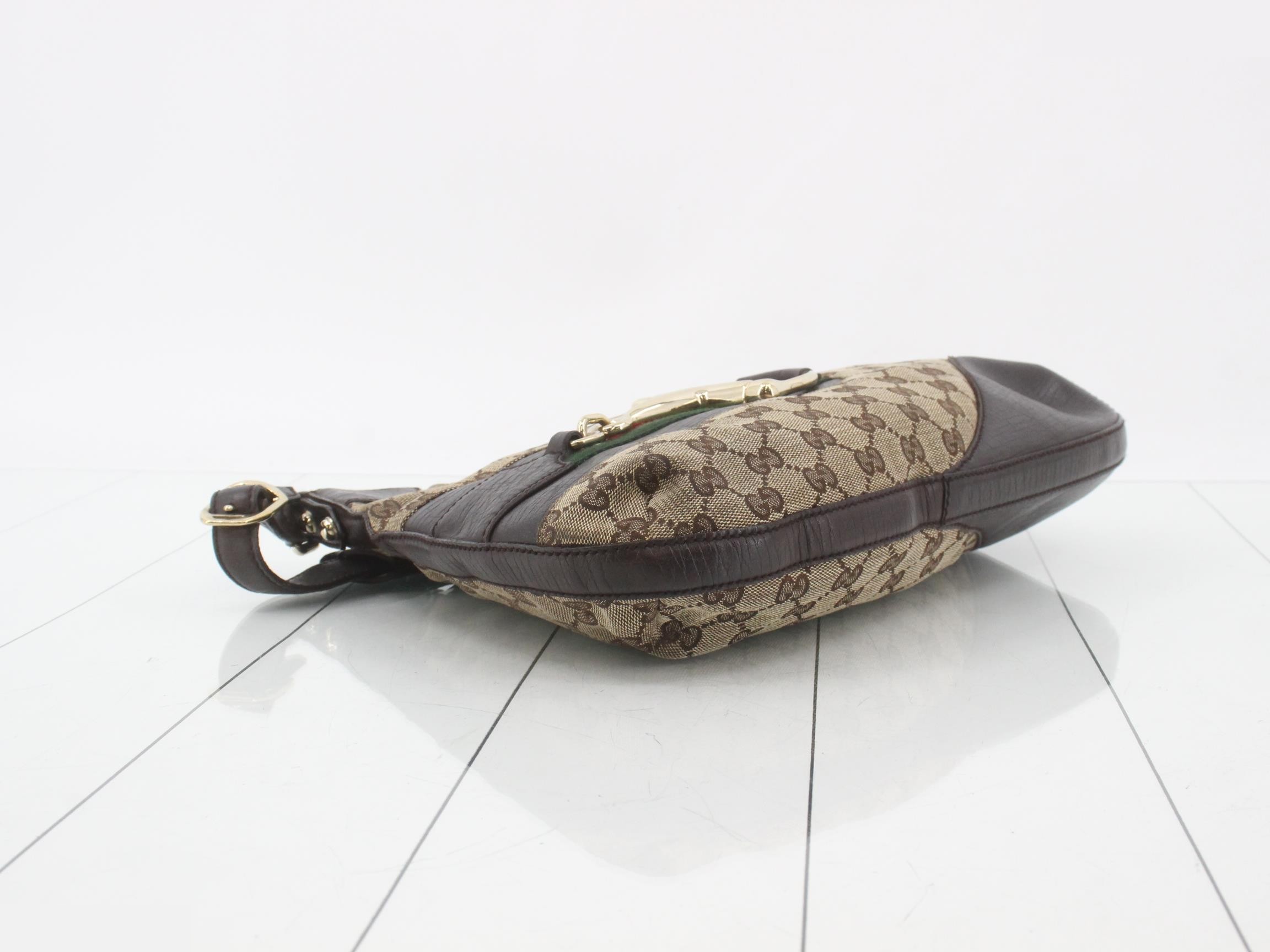GG Canvas Leather Semi-Shoulder Bag — view 5