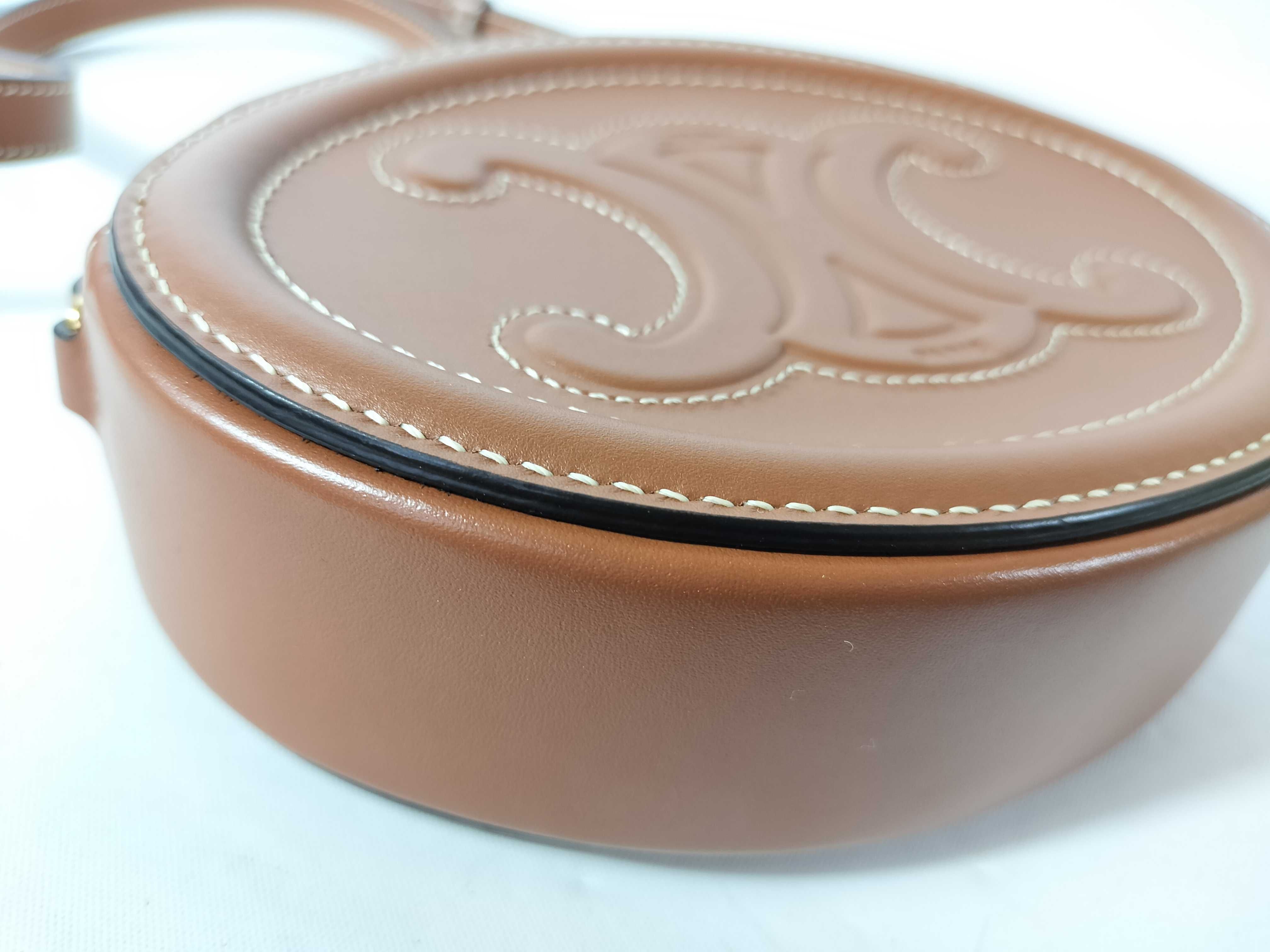 BAG TRIOMPHE OVAL PURSE CUIR IN SMOOTH CALFSKIN Shoulder Bag — view 6