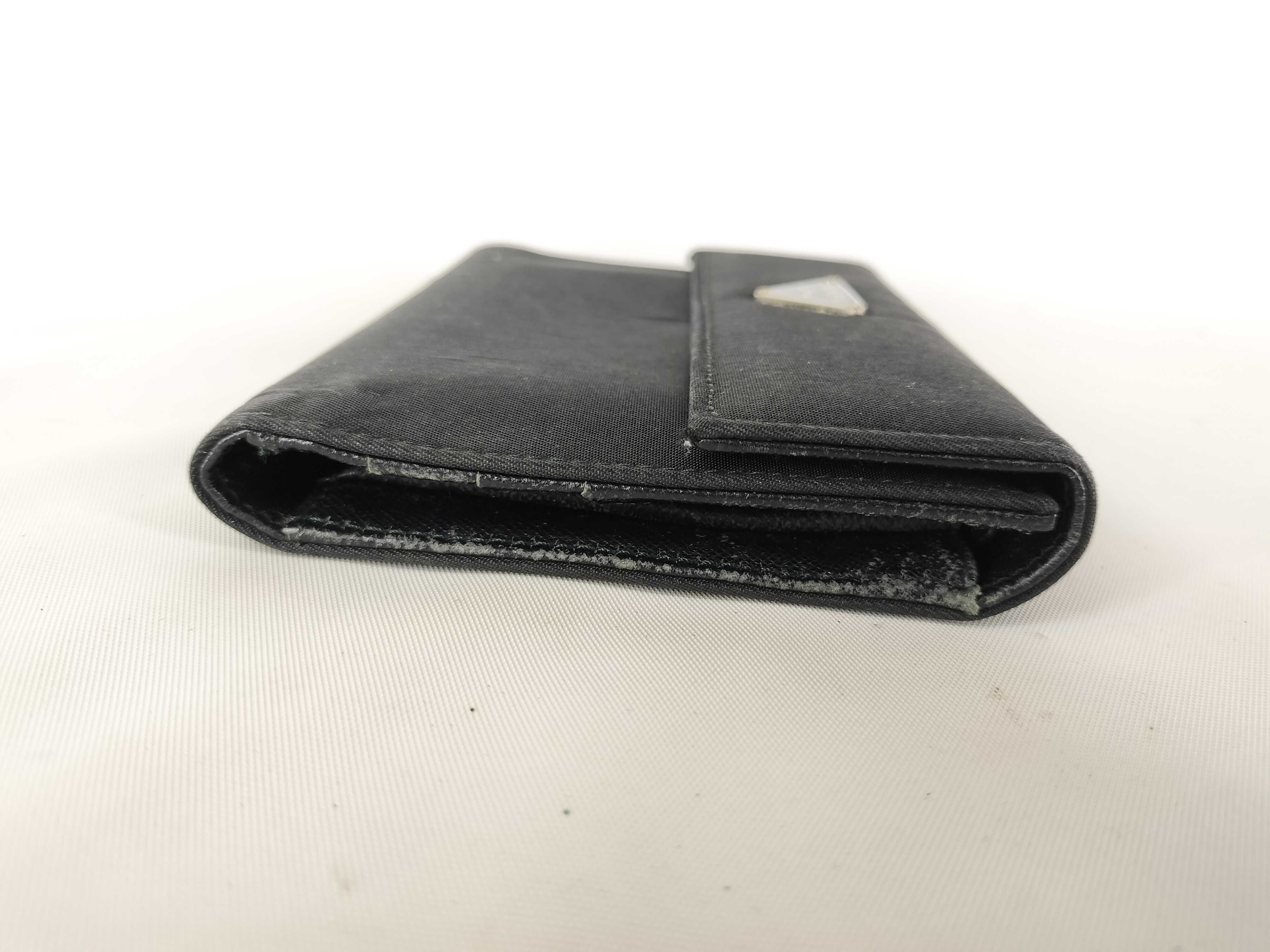Tessuto Tri-fold Wallet, Black — view 3