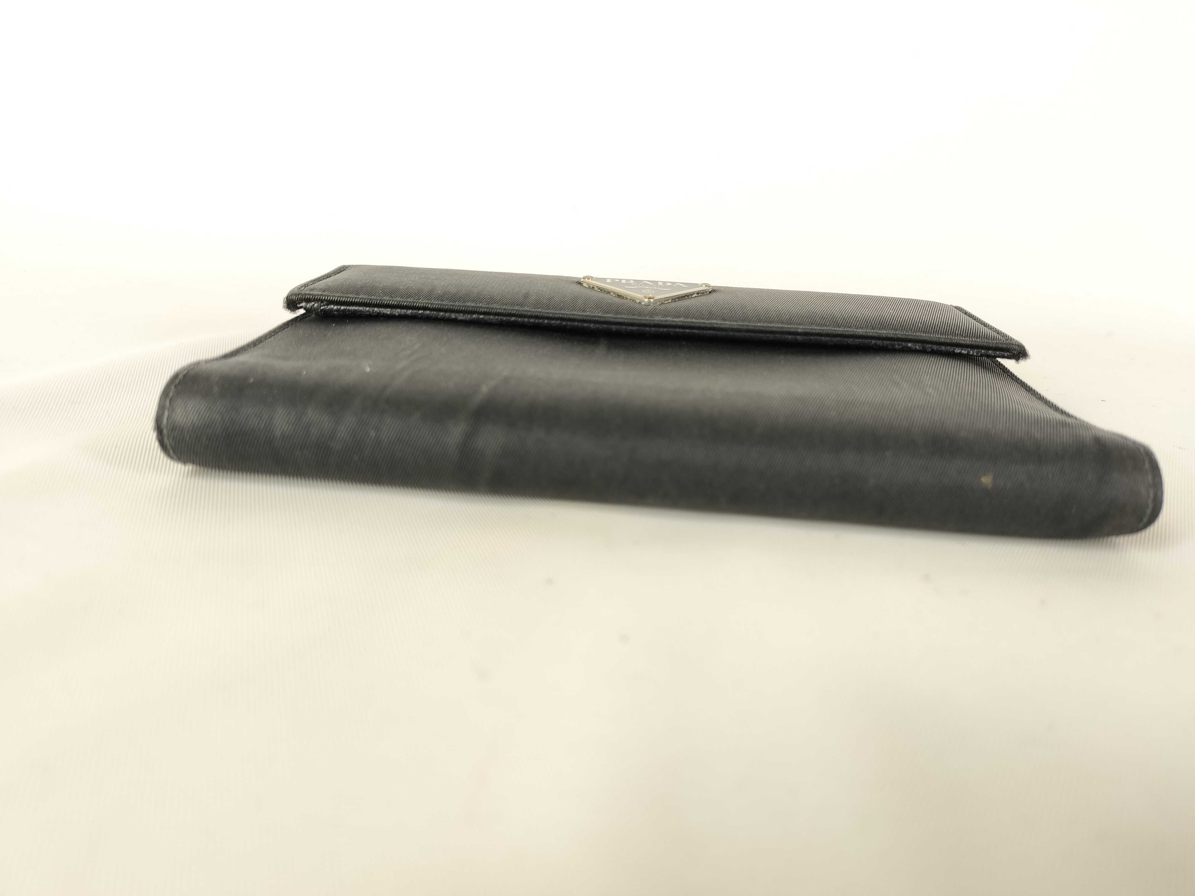 Tessuto Tri-fold Wallet, Black — view 4