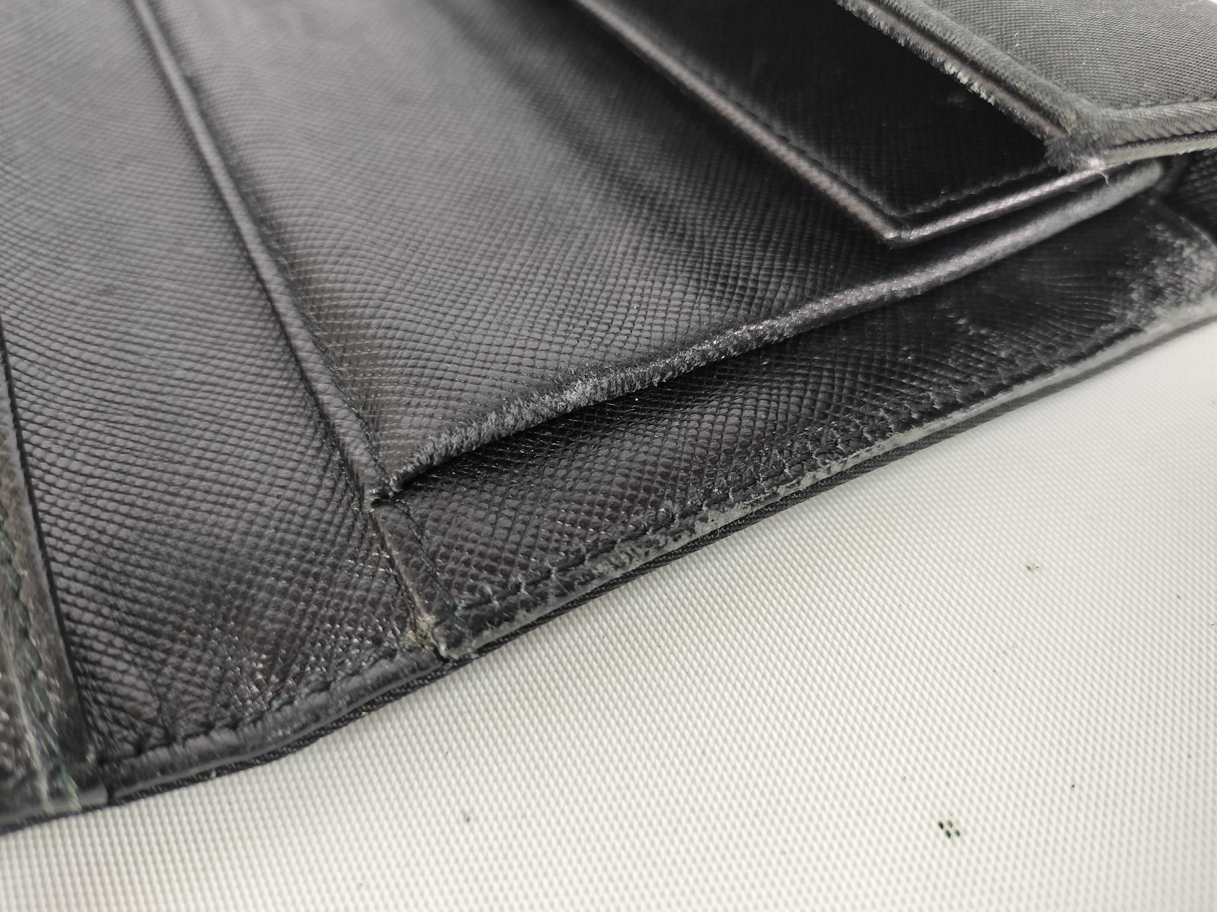 Tessuto Tri-fold Wallet, Black — view 9