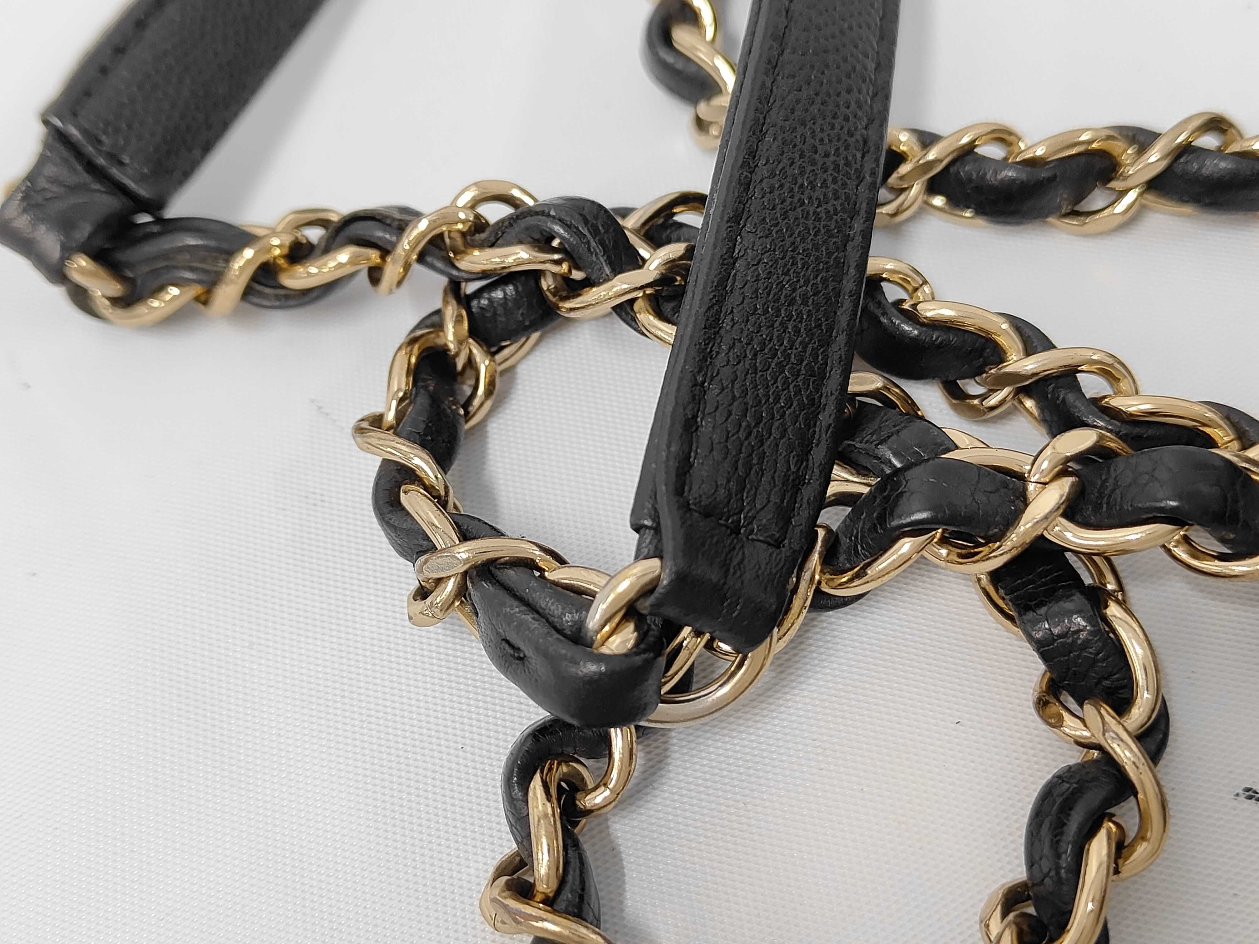 Caviar Skin 2-Way Chain Shoulder Bag — view 7