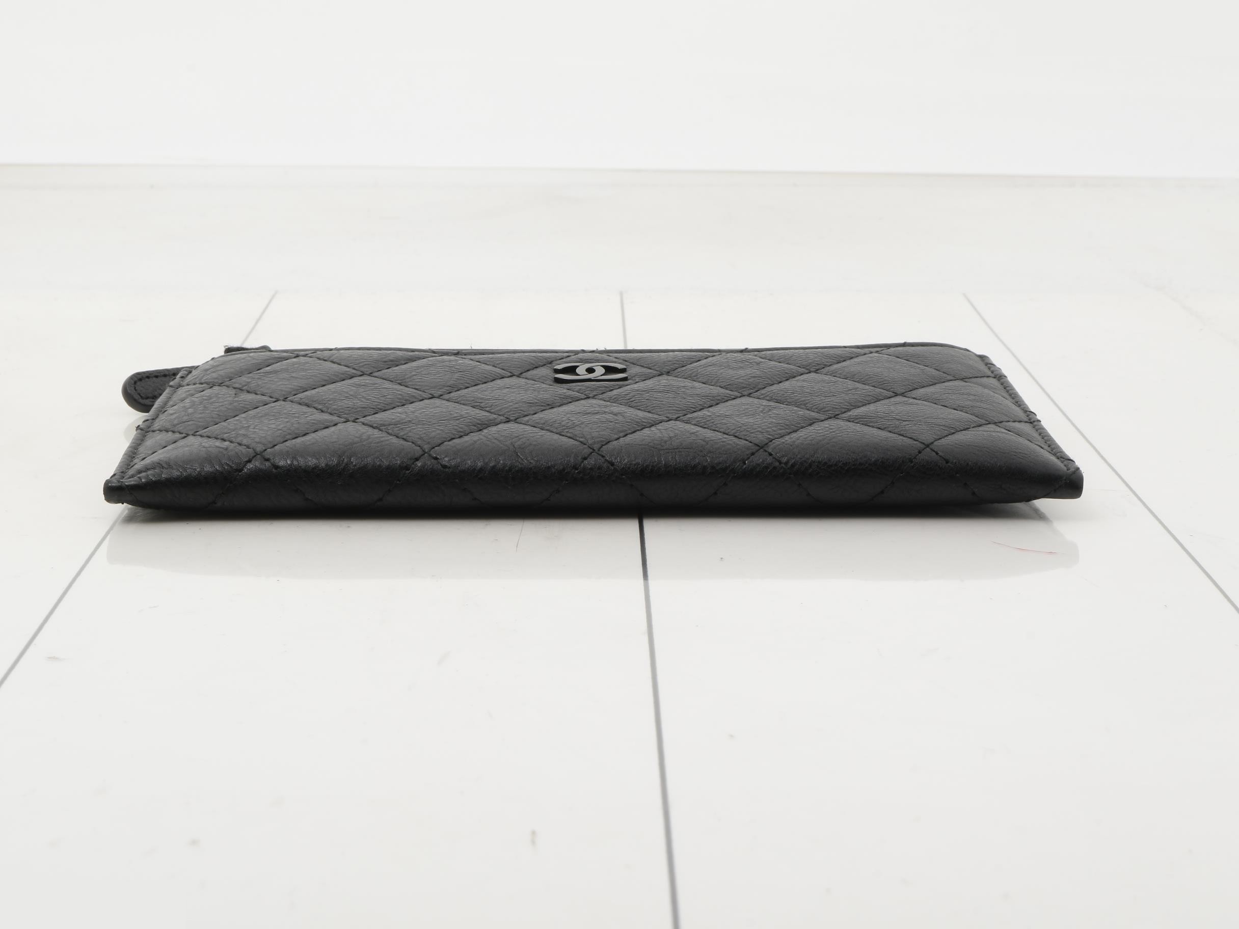 Matelassé Coin and Card Holder, Leather — view 3