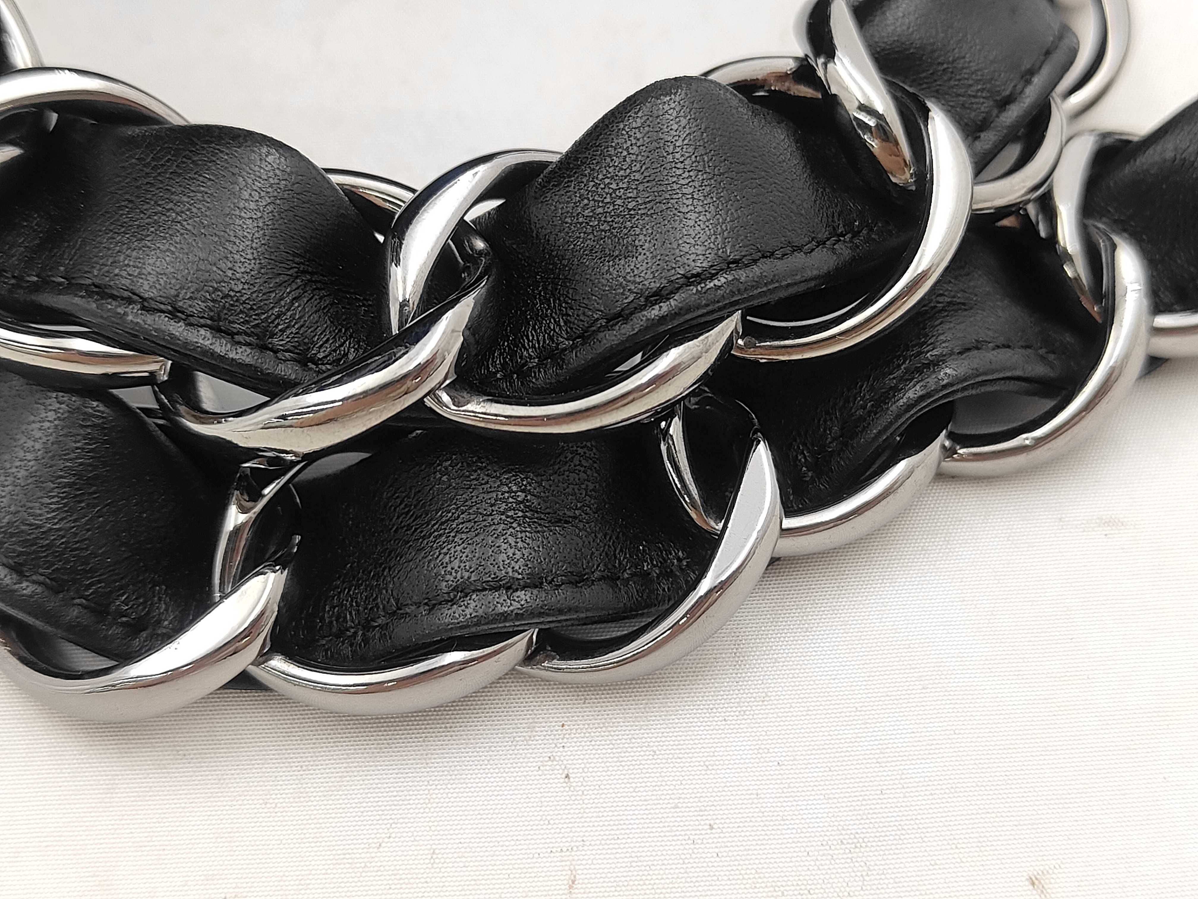 Suede Camellia Pattern Chain Shoulder Bag — view 4