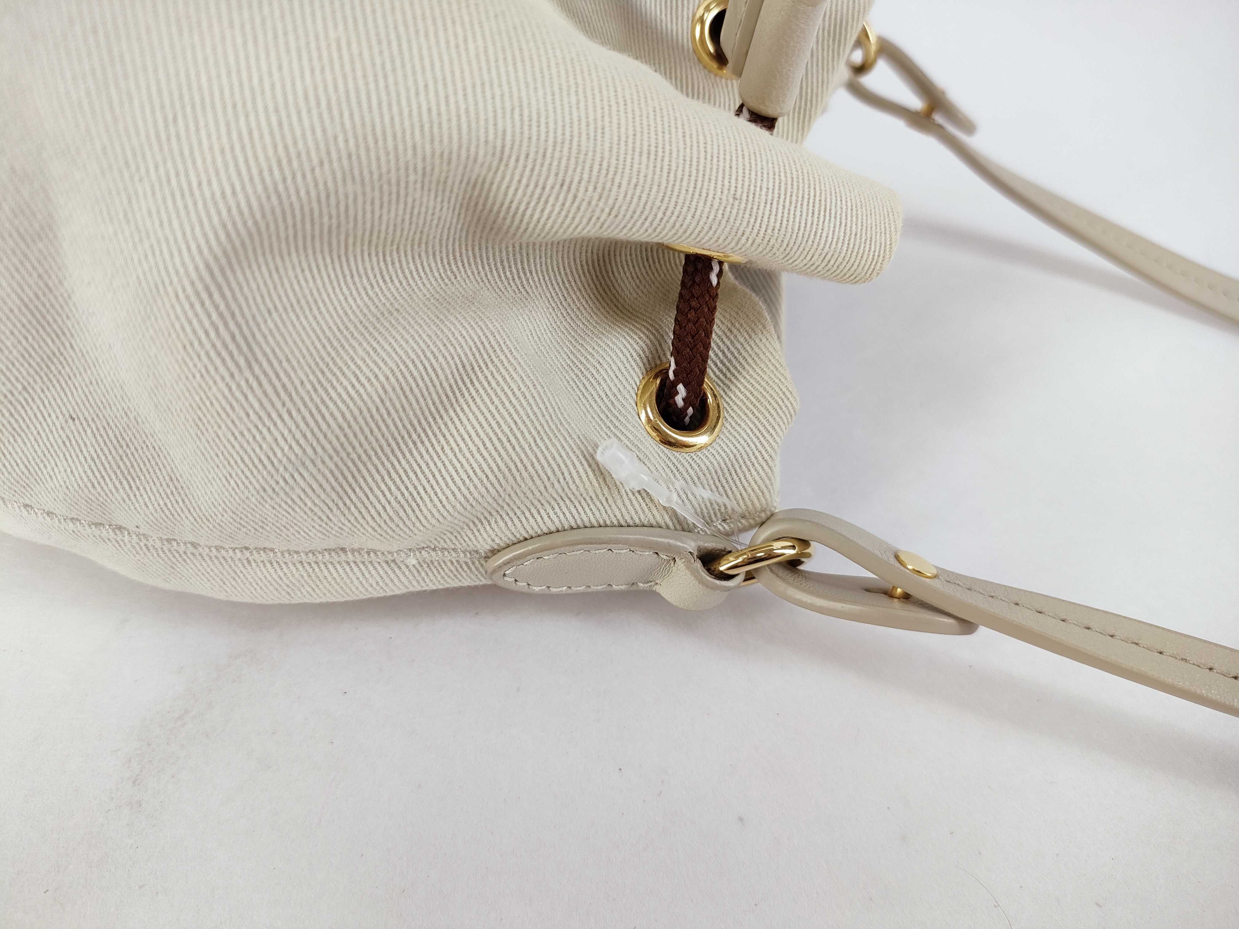 handbag 5NR038 Gabardine beige handbag — view 5