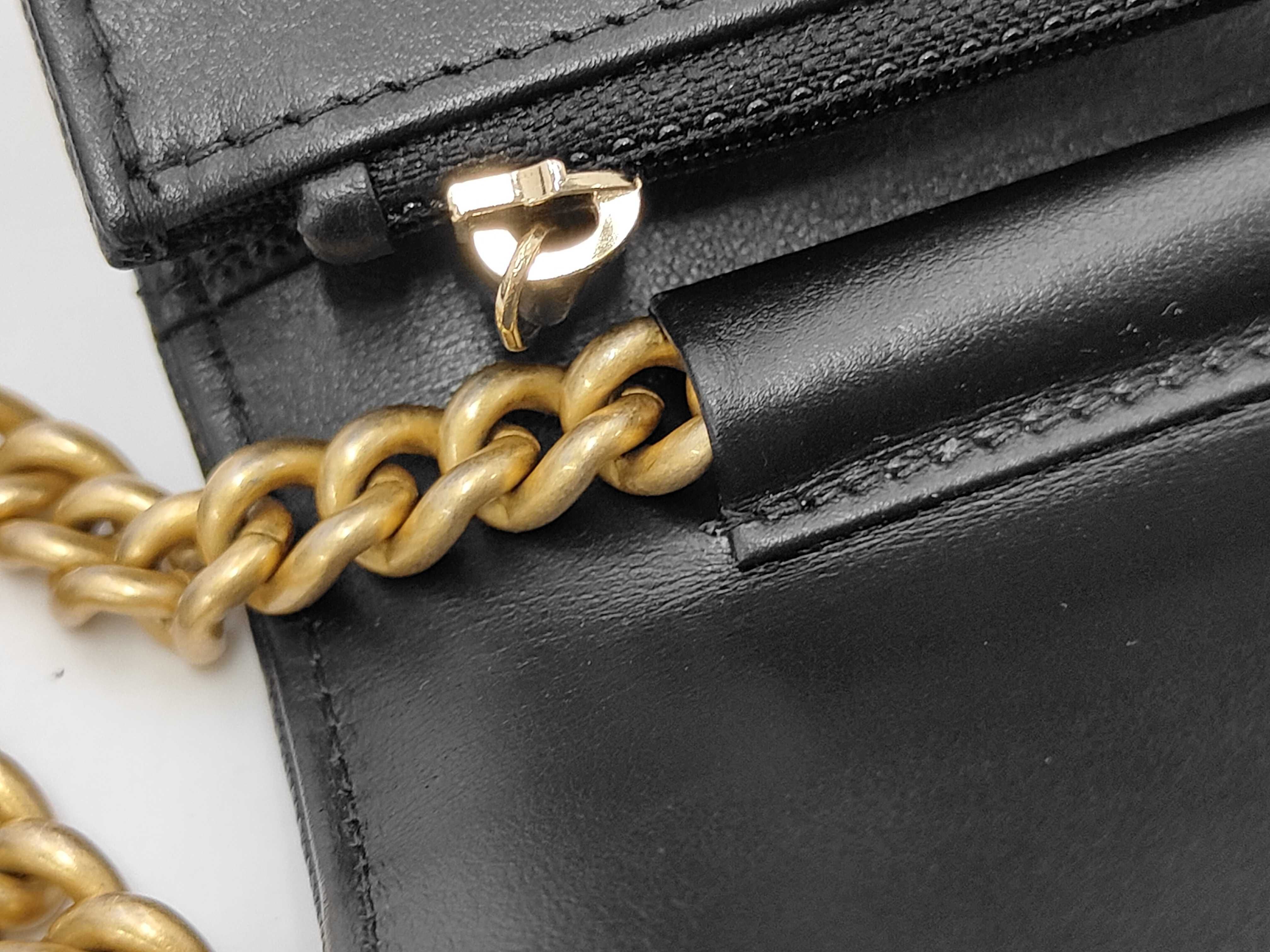 Boy Chanel Top Handle Chain Shoulder Bag, Caviar Leather, Black, Gold Hardware, Shoulder Bag — view 7