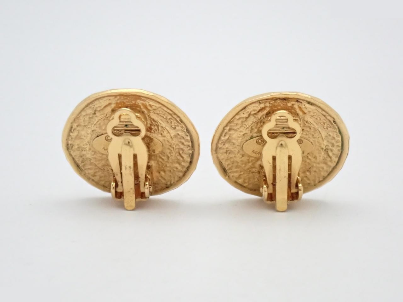 Faux pearl earrings — view 2