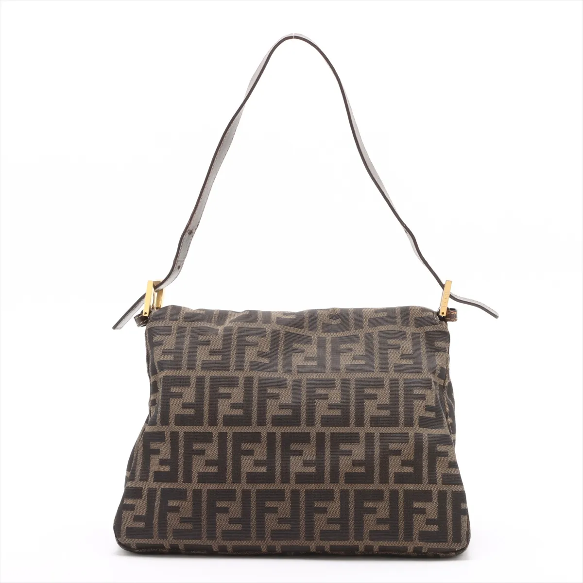 Zucca Mamma Bucket Canvas x Leather Shoulder Bag Brown — view 2