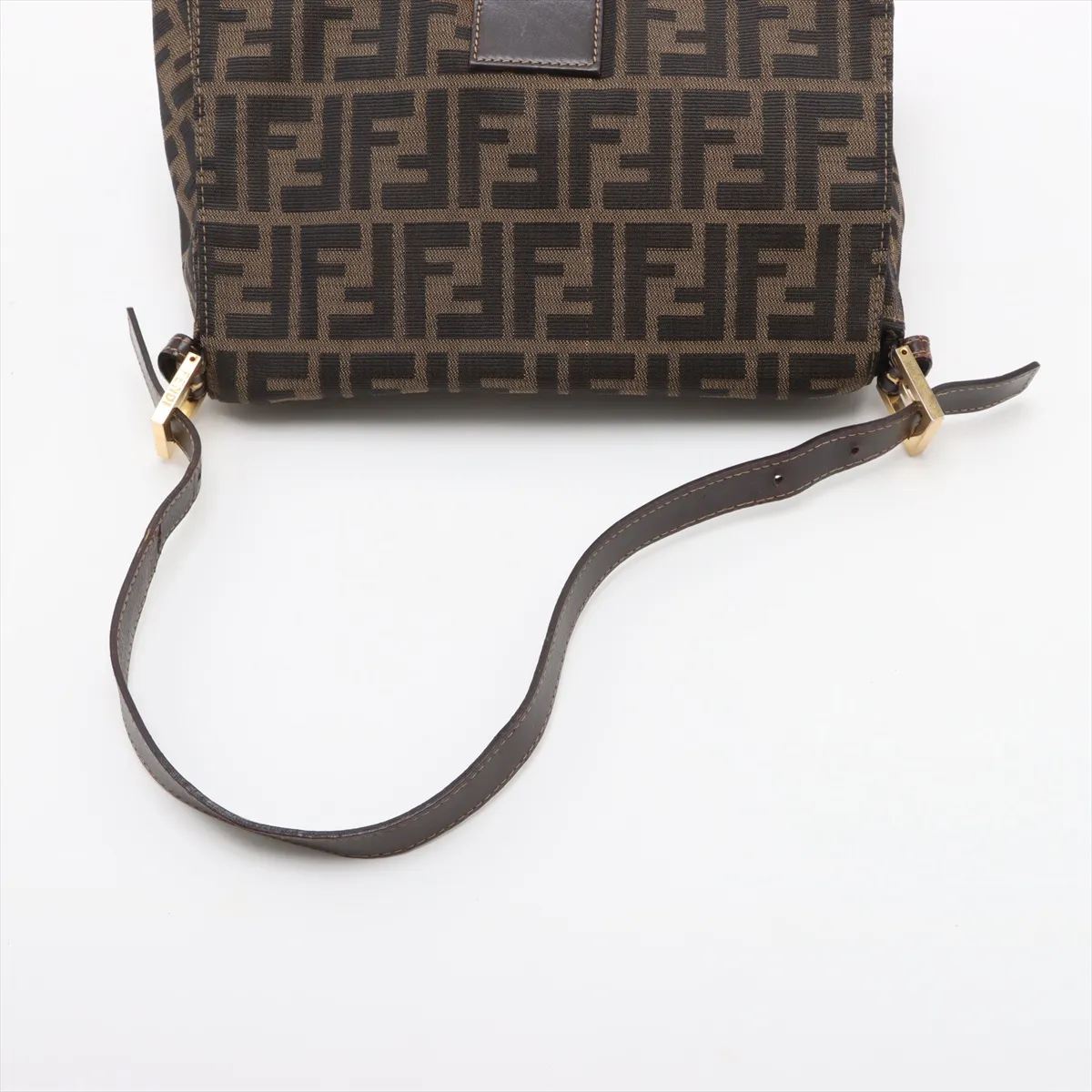 Zucca Mamma Bucket Canvas x Leather Shoulder Bag Brown — view 5