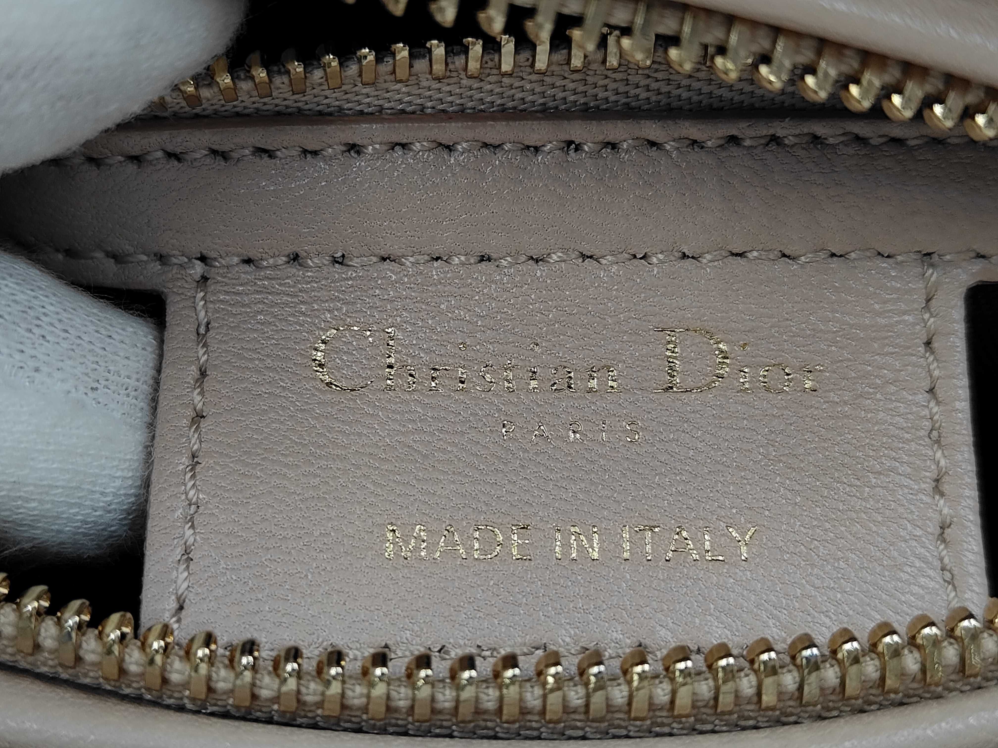 Christian Lady Dior Medium Beige Handbag — view 12