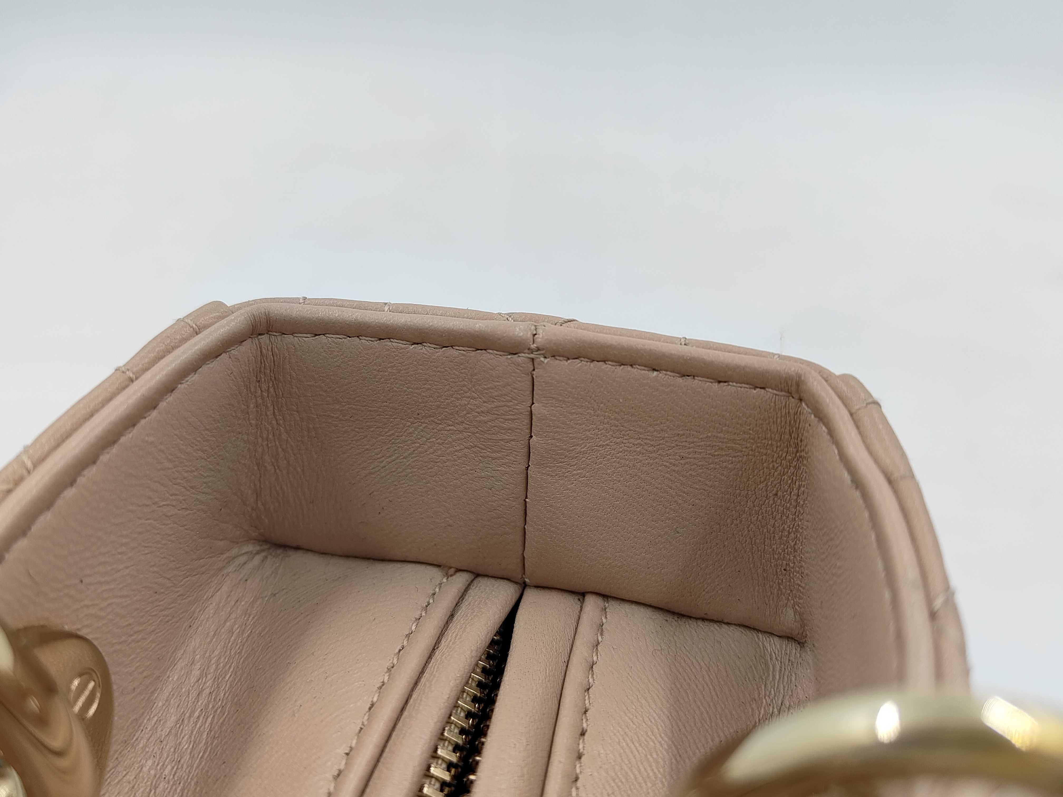 Christian Lady Dior Medium Beige Handbag — view 9