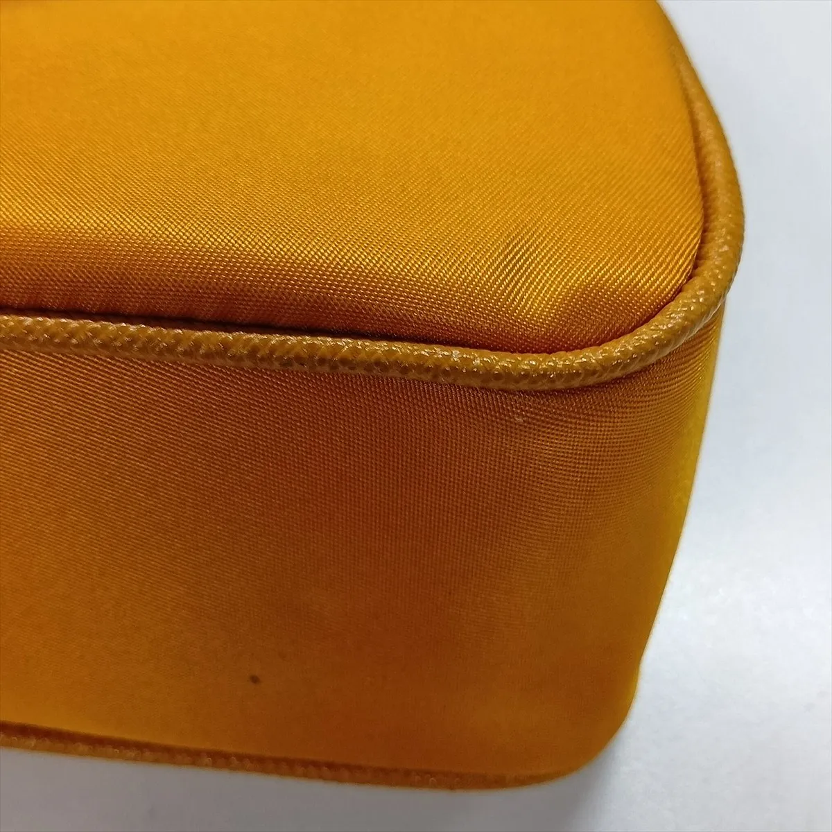 Tessuto Nylon x Leather 2-Way Shoulder Bag, Orange — view 12