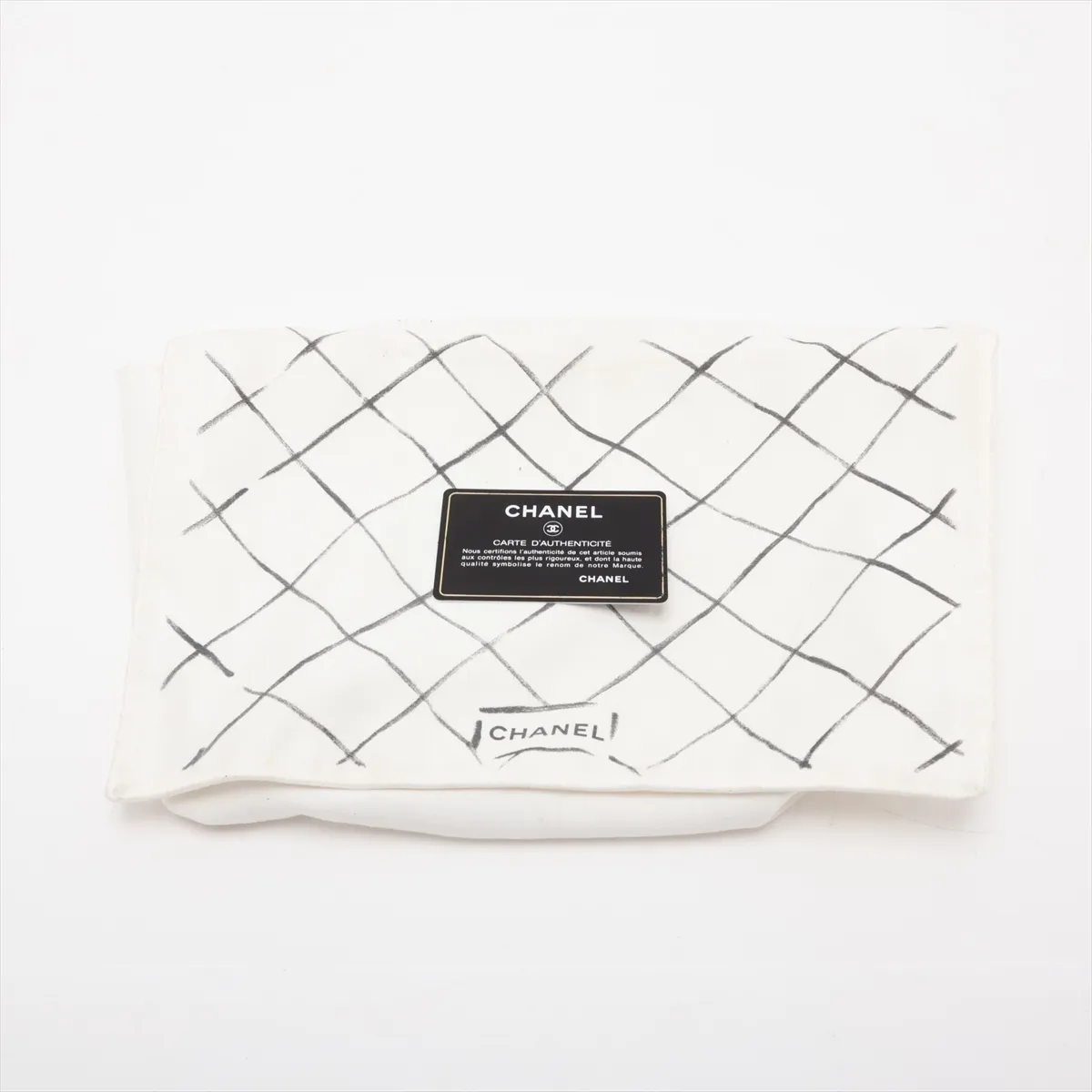 [Individually packaged] Chanel Matelassé 25 Caviar Skin Double Flap Double Chain Bag, Black with Silver Hardware, 12020760, Series 12, A01112 — view 12