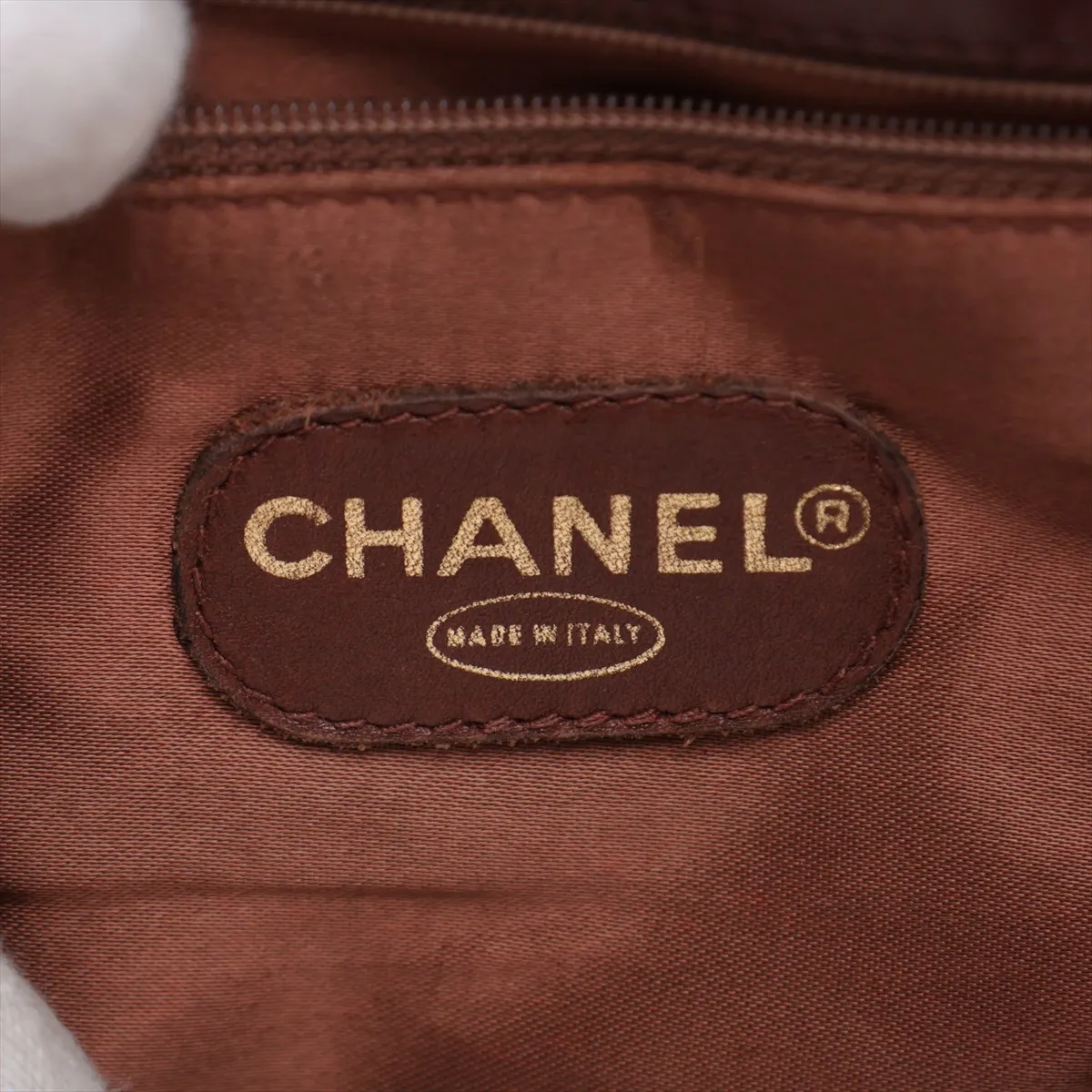 Matelassé Lambskin Chain Shoulder Bag, Tortoiseshell Brown with Gold Hardware, Item No. 3446722 (Serial No. 3) — view 10