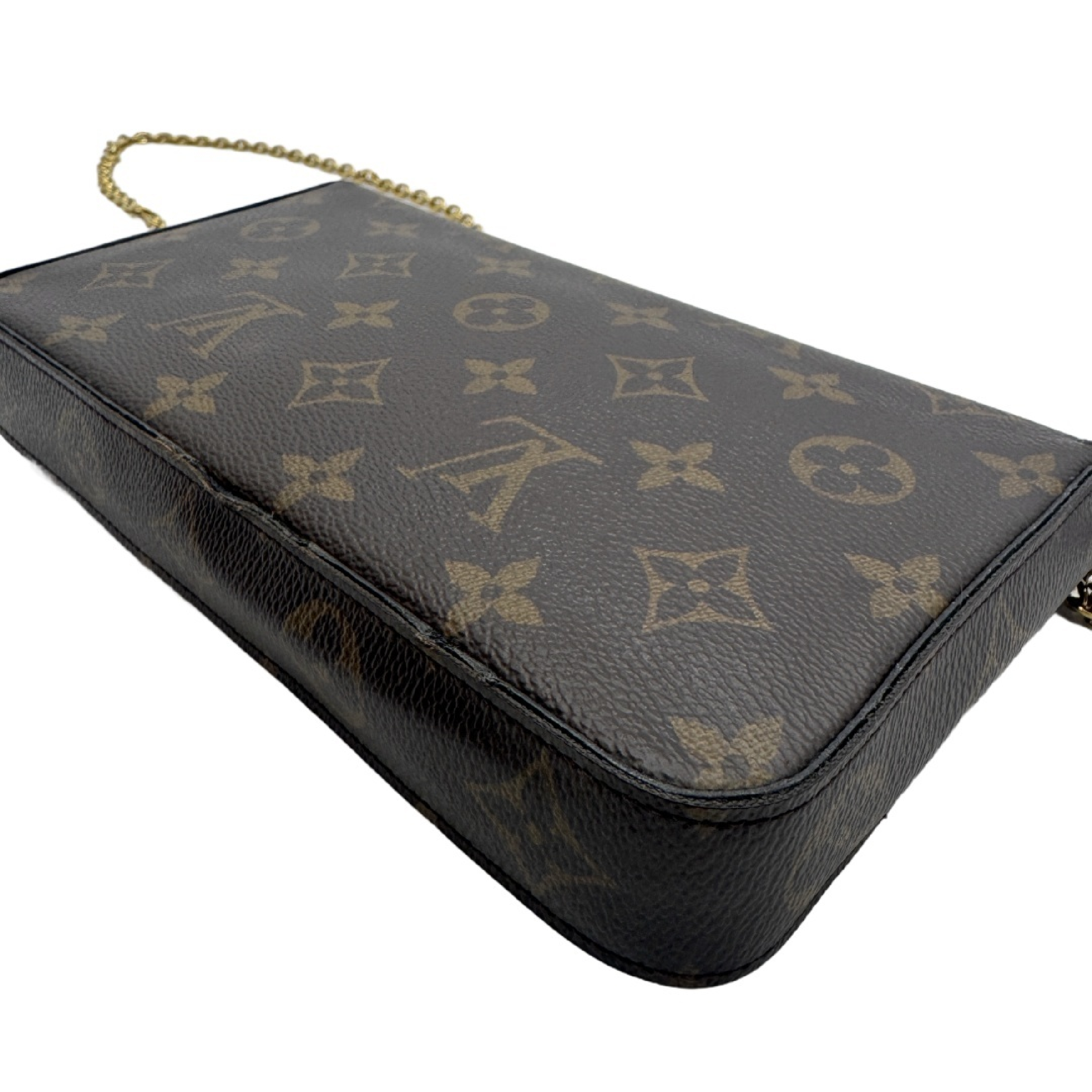Monogram Pochette Felicie Chain Shoulder Bag — view 9