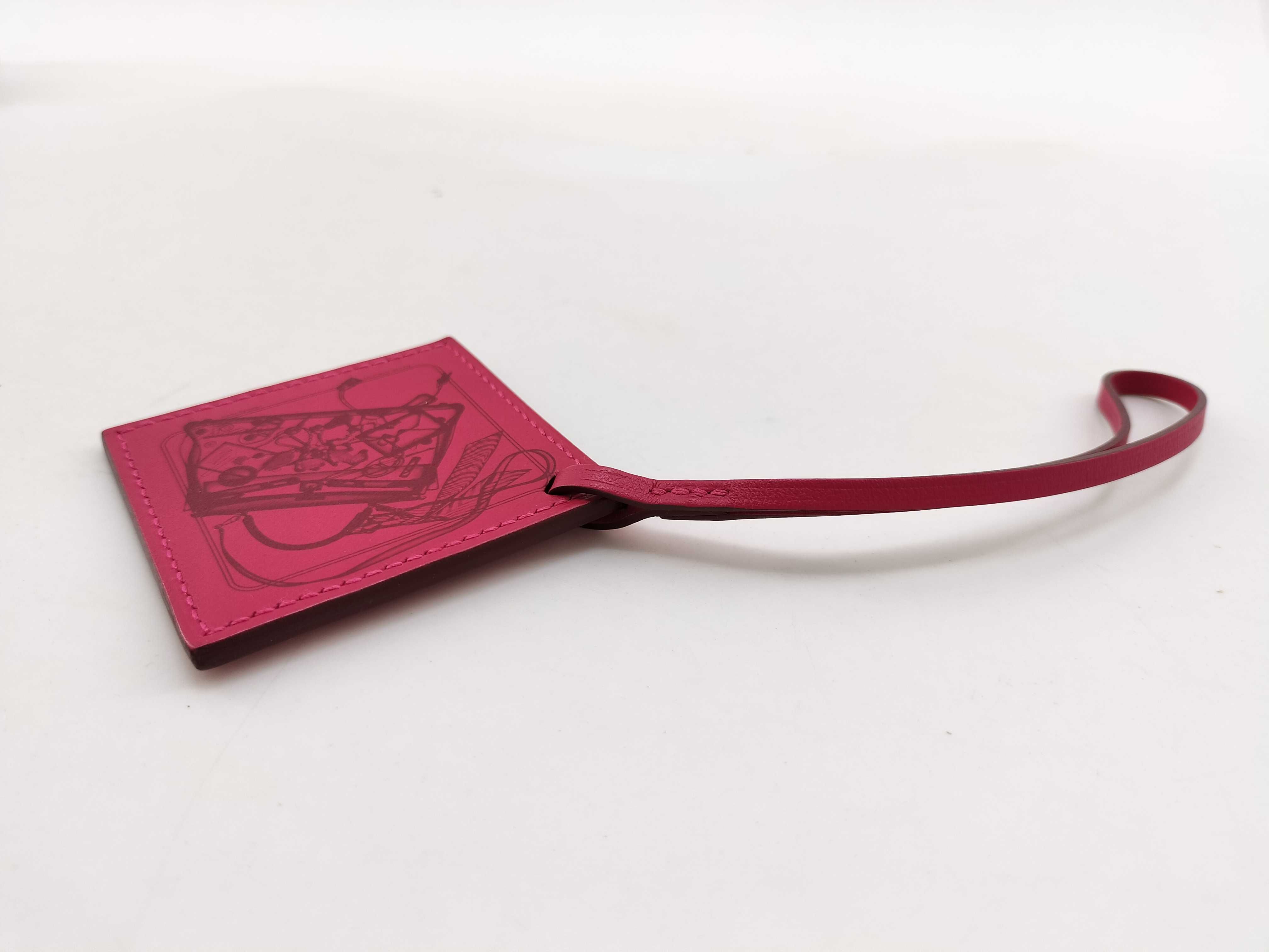 Carre Nano Scarf-shaped Charm, Rose Mexico, Hermes Charm — view 5