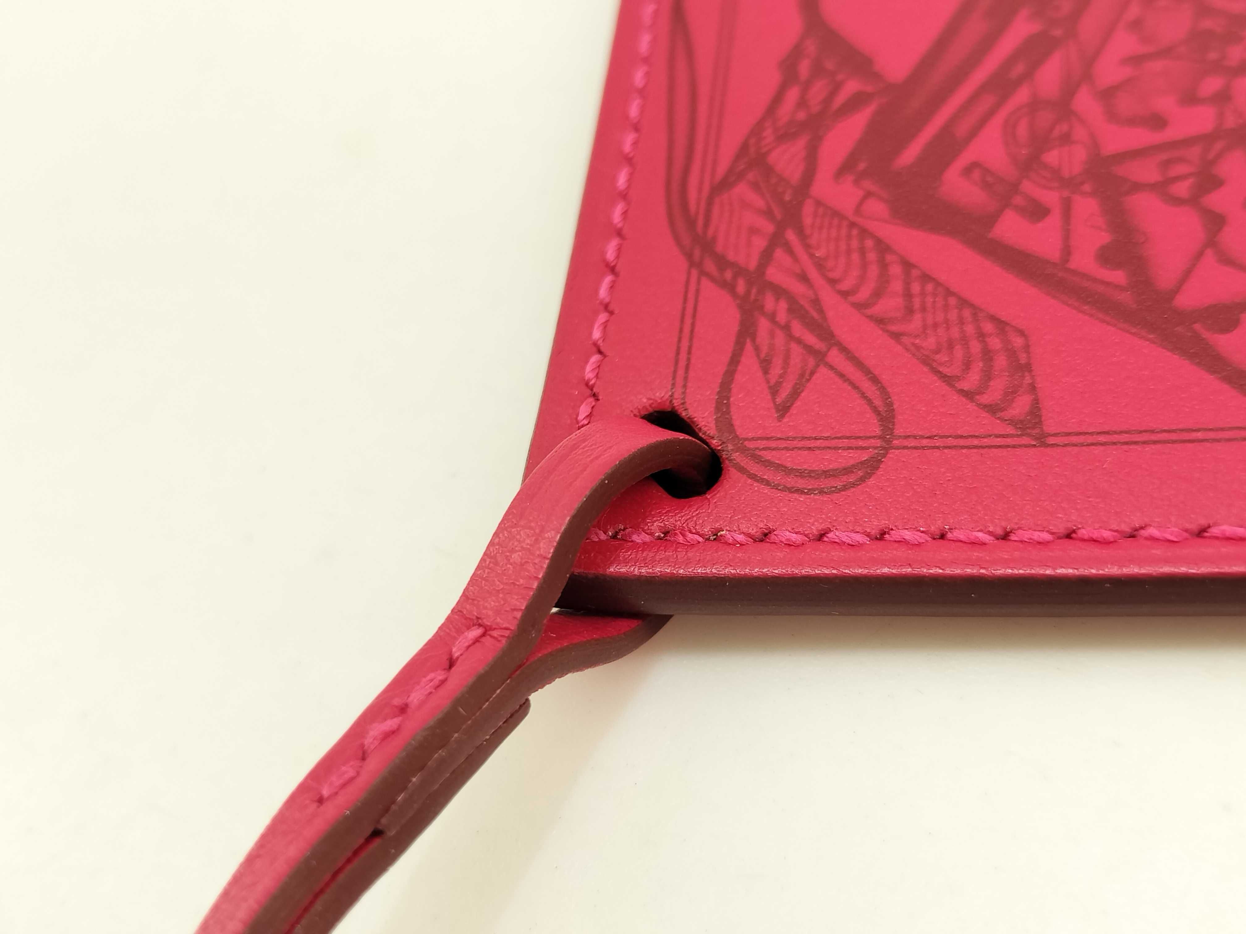 Carre Nano Scarf-shaped Charm, Rose Mexico, Hermes Charm — view 7