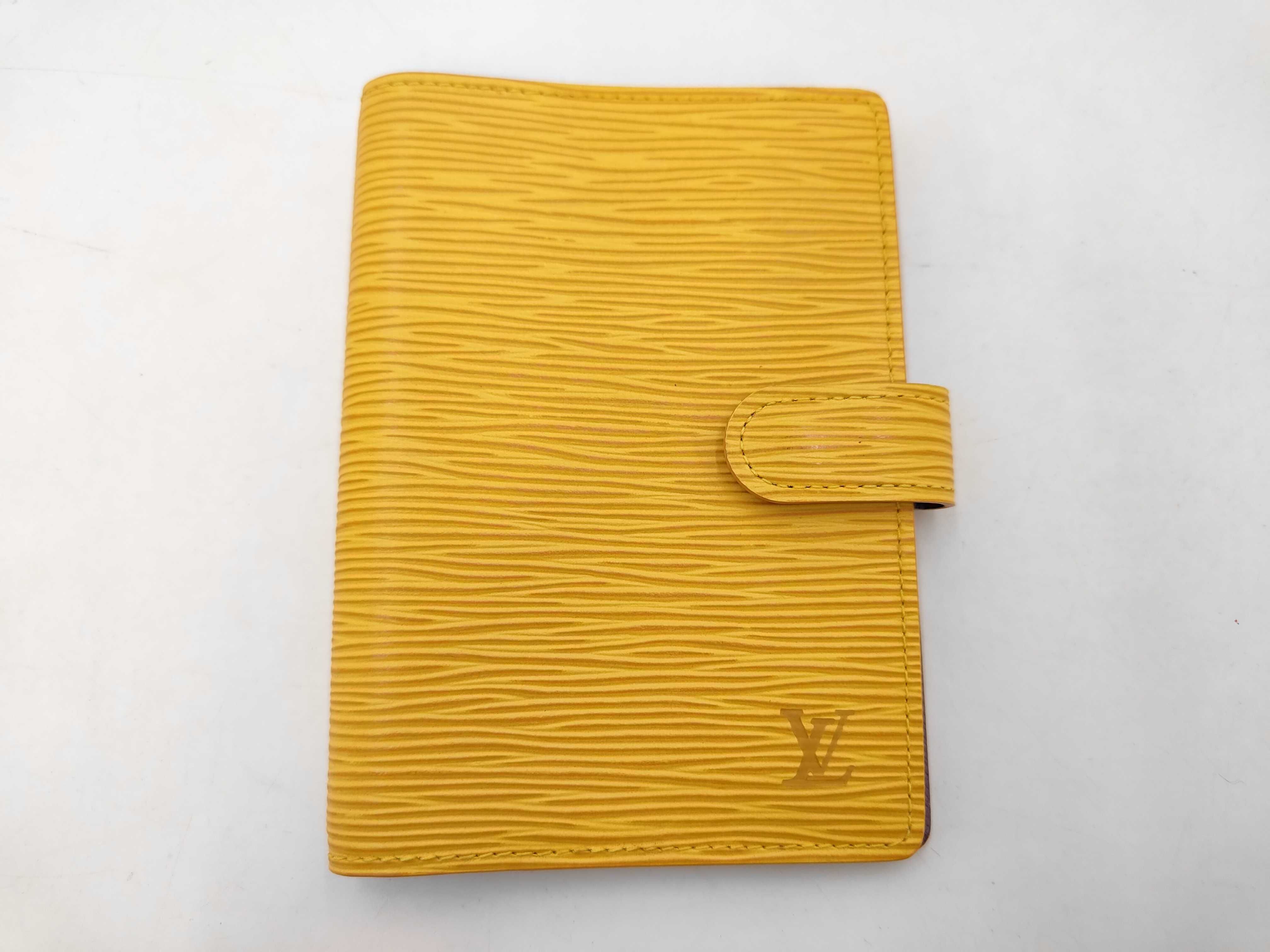 Epi Leather Agenda PM Tassili Yellow CA1908 Notebook Cover