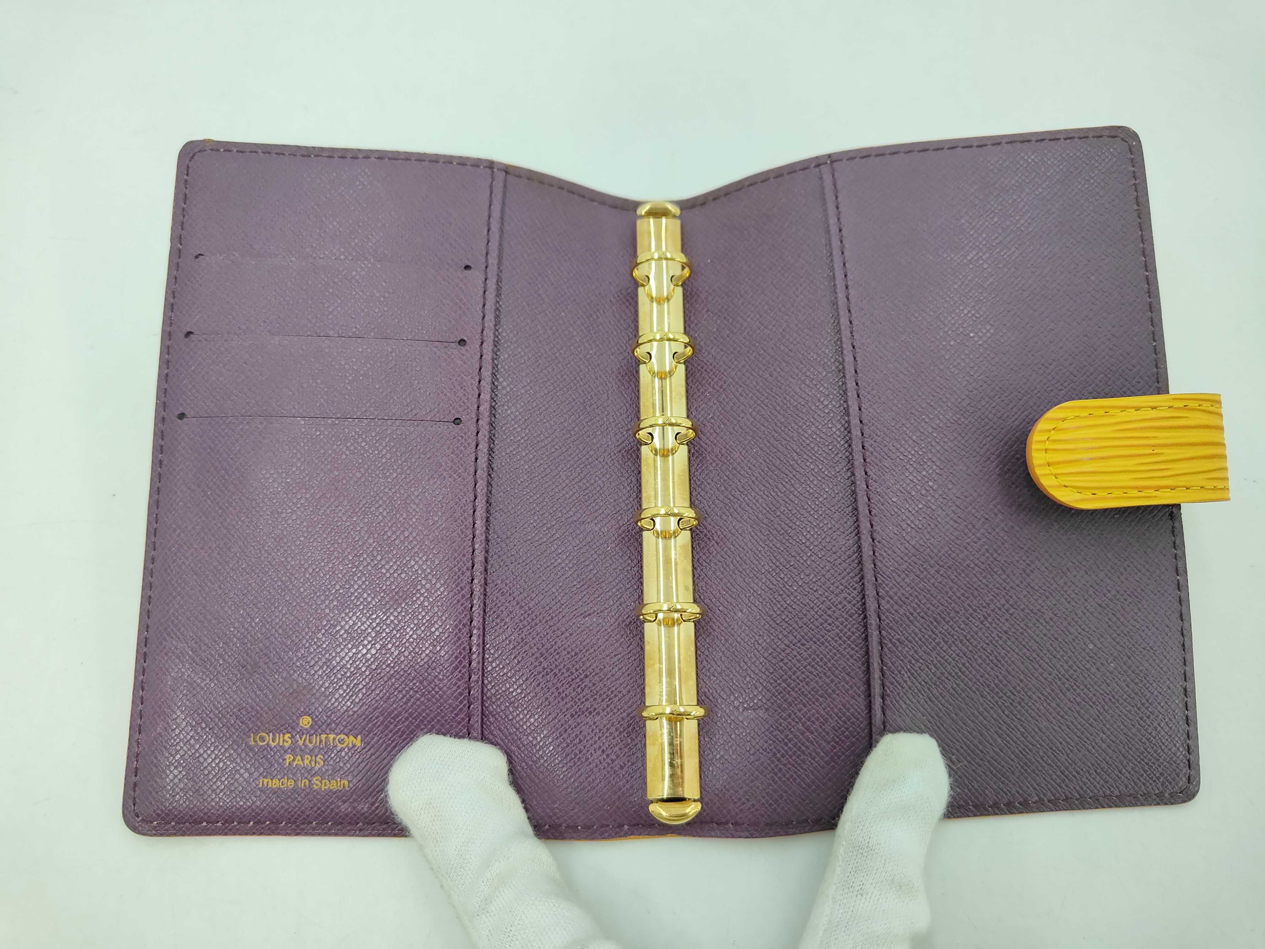 Epi Leather Agenda PM Tassili Yellow CA1908 Notebook Cover — view 4