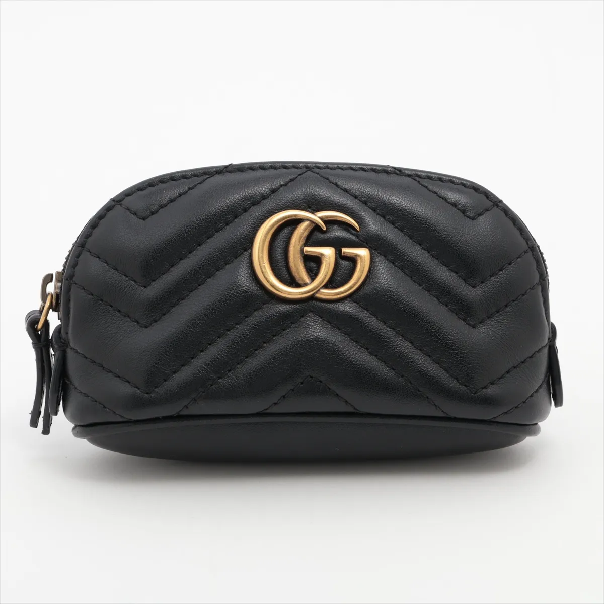 GG Marmont 625691 Leather Pouch, Black