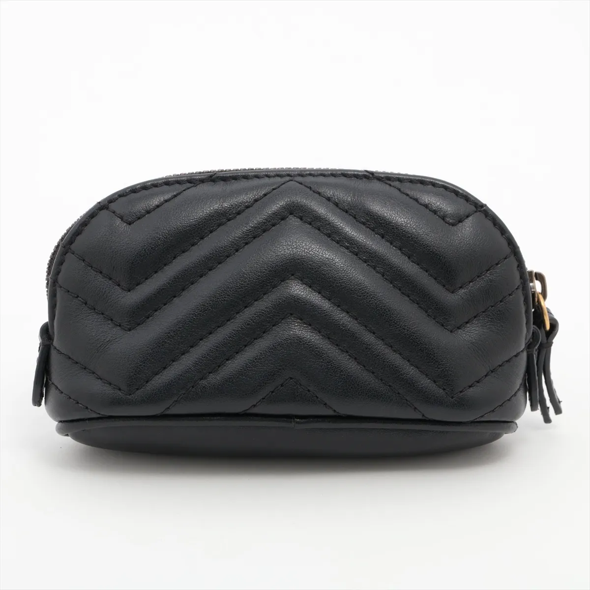 GG Marmont 625691 Leather Pouch, Black — view 2