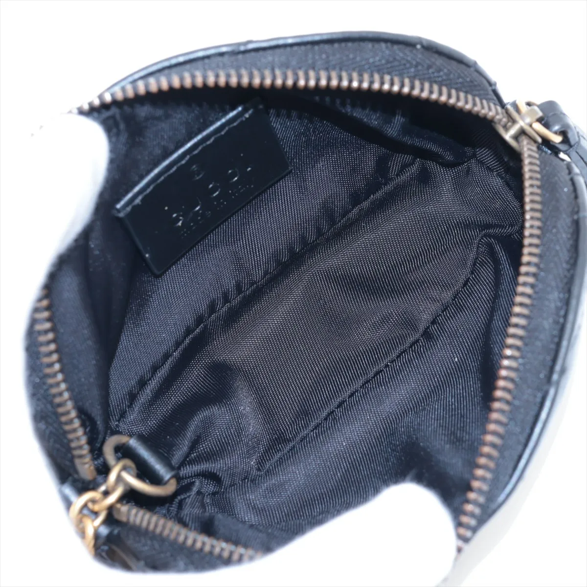 GG Marmont 625691 Leather Pouch, Black — view 3