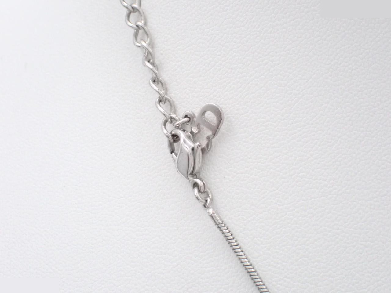 Logo silver necklace, chain approximately 44cm — view 2