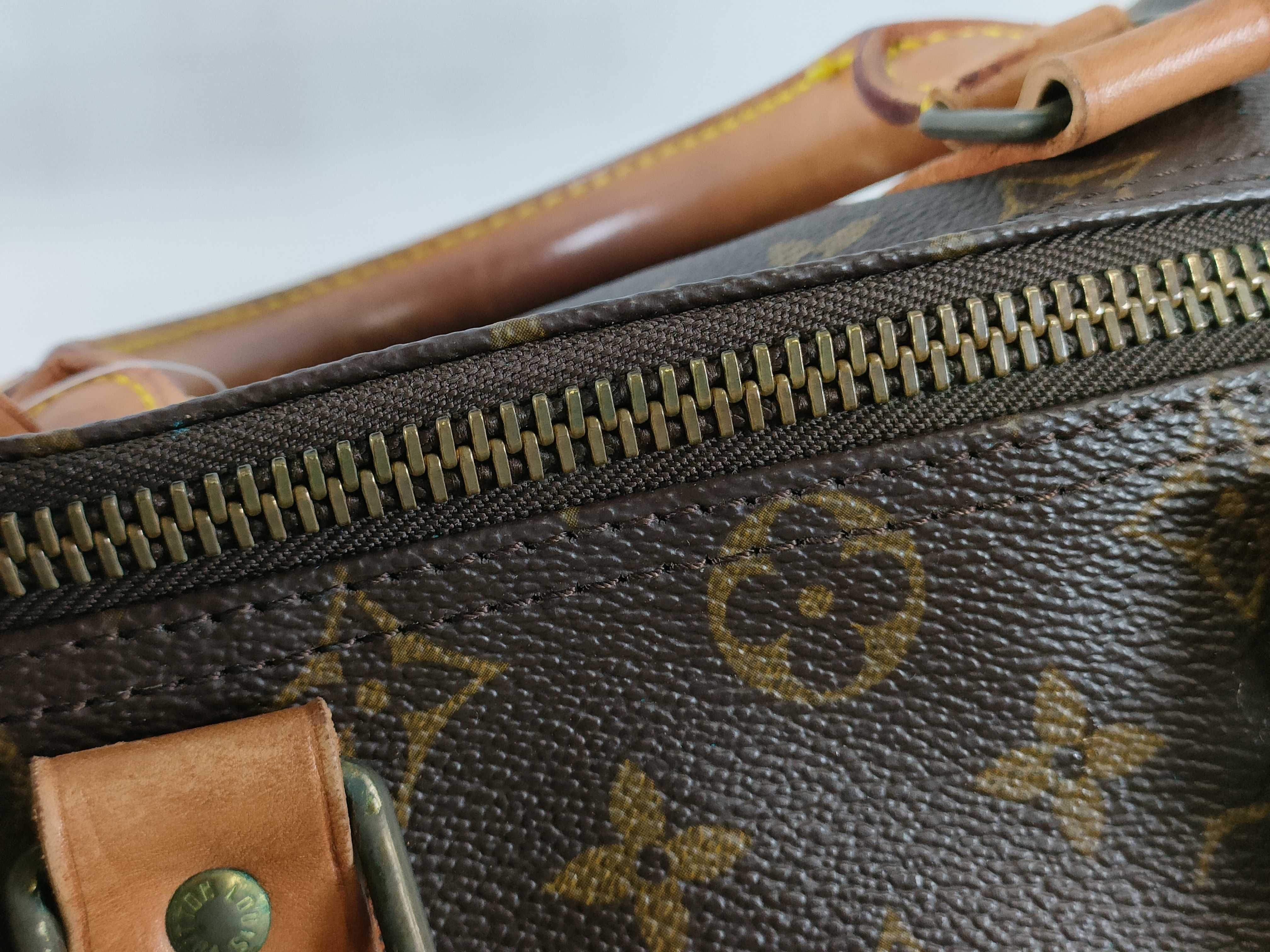 Monogram M41428 Keepall 45 Boston Bag with Name Engraving — view 11