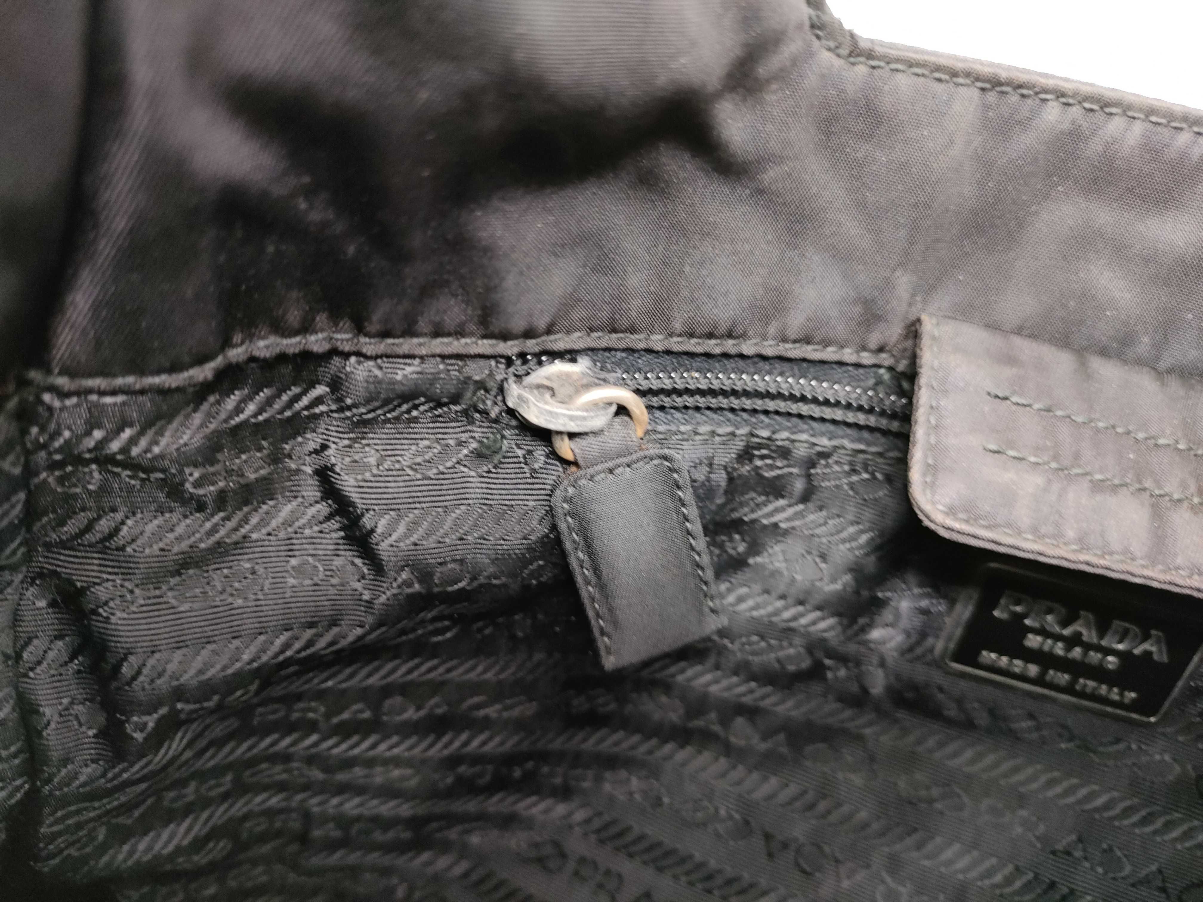 Nylon Prada Plate Shoulder Bag — view 12