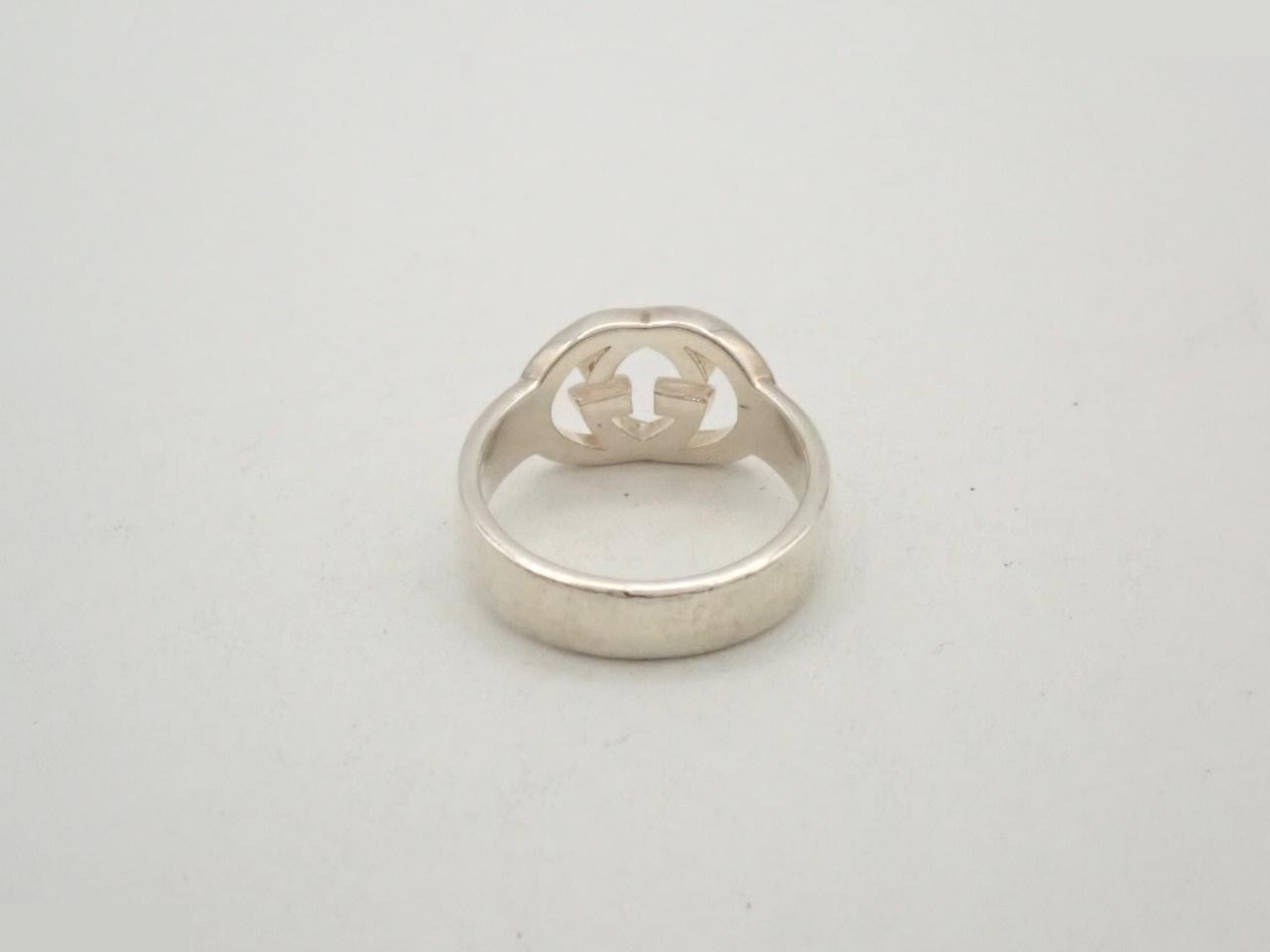 Interlocking G Ring, SV925, 5.2g, #15 — view 2