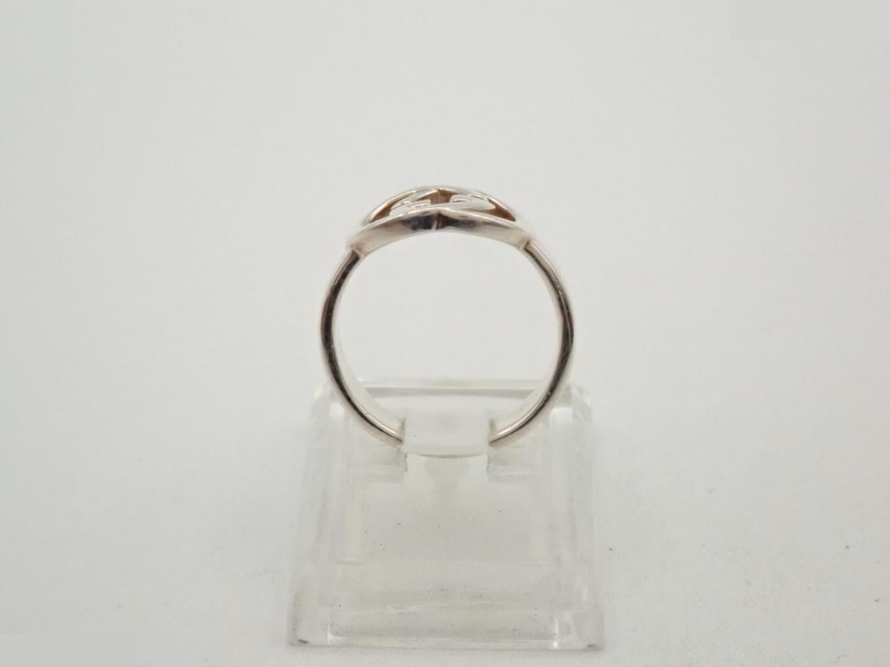 Interlocking G Ring, SV925, 5.2g, #15 — view 3