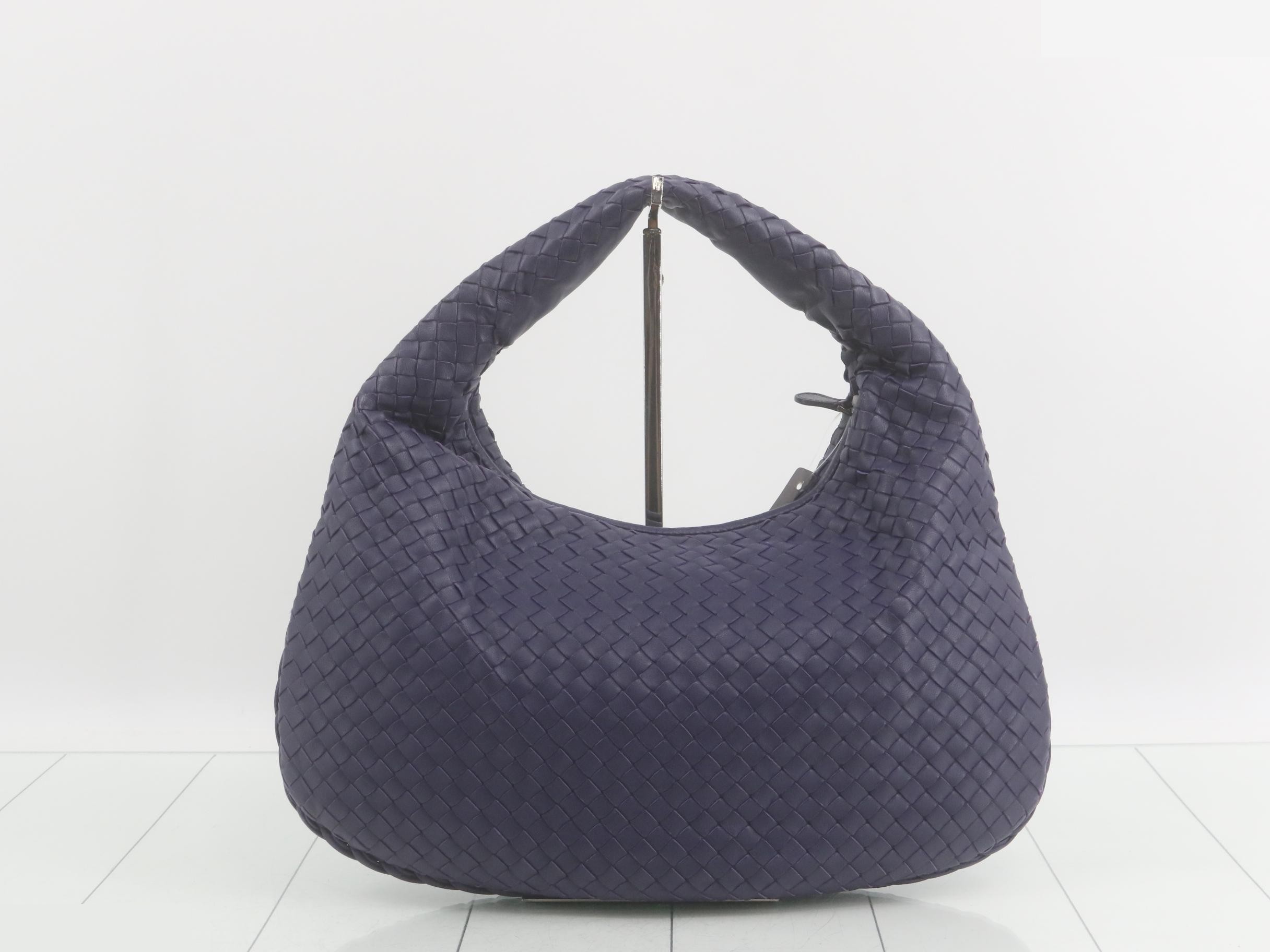Intrecciato Purple Tote Bag — view 2