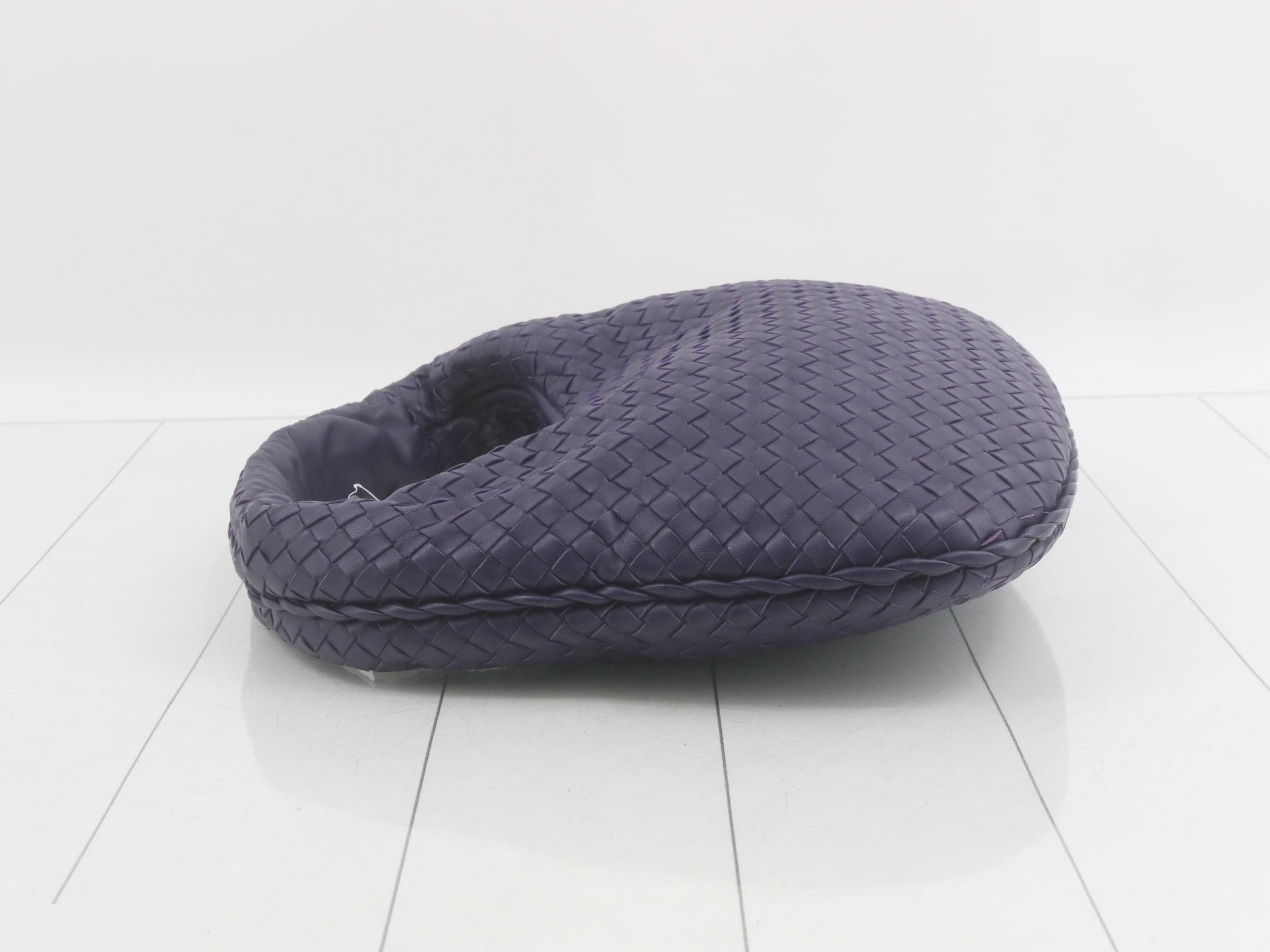 Intrecciato Purple Tote Bag — view 4