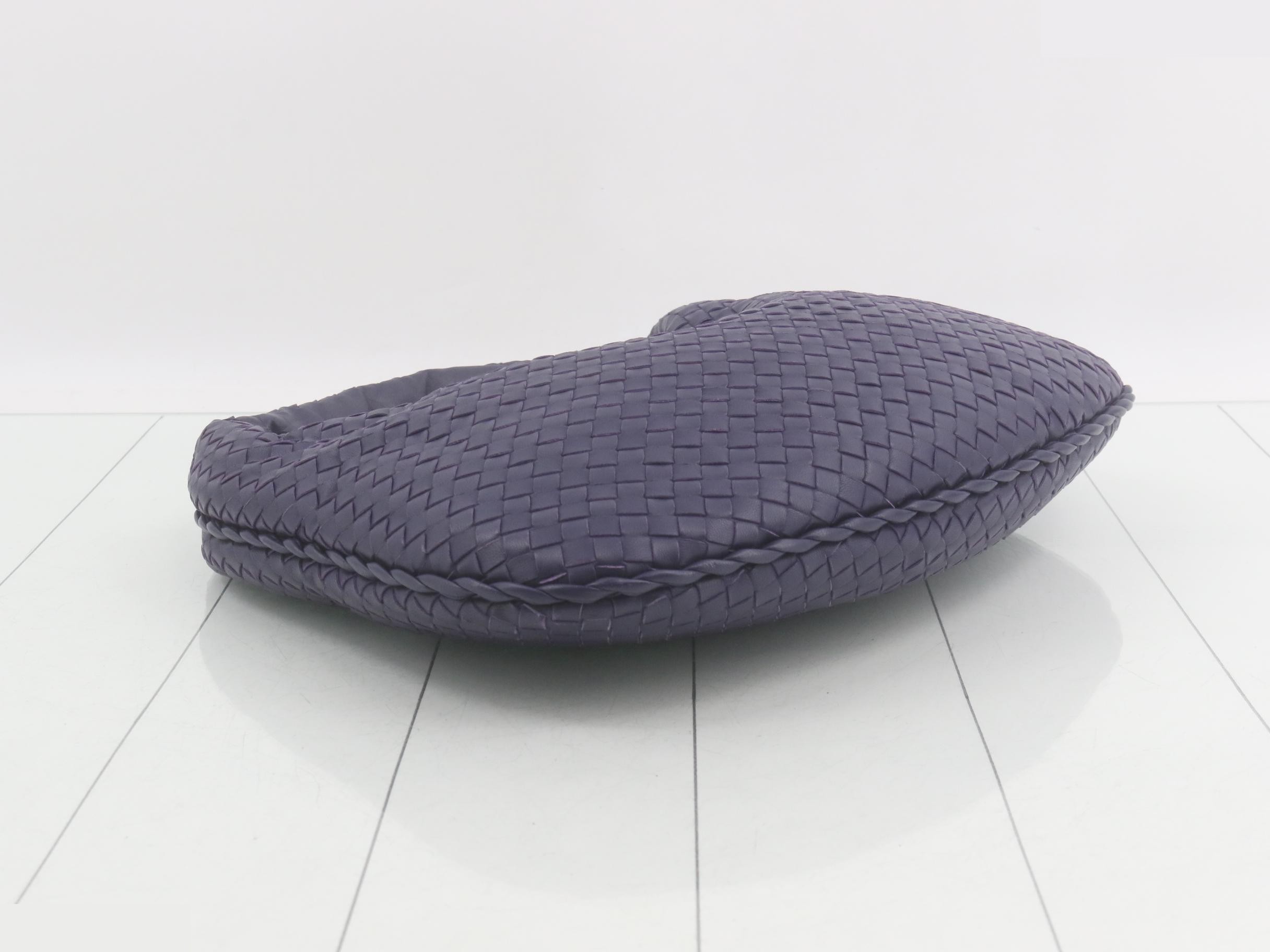 Intrecciato Purple Tote Bag — view 5