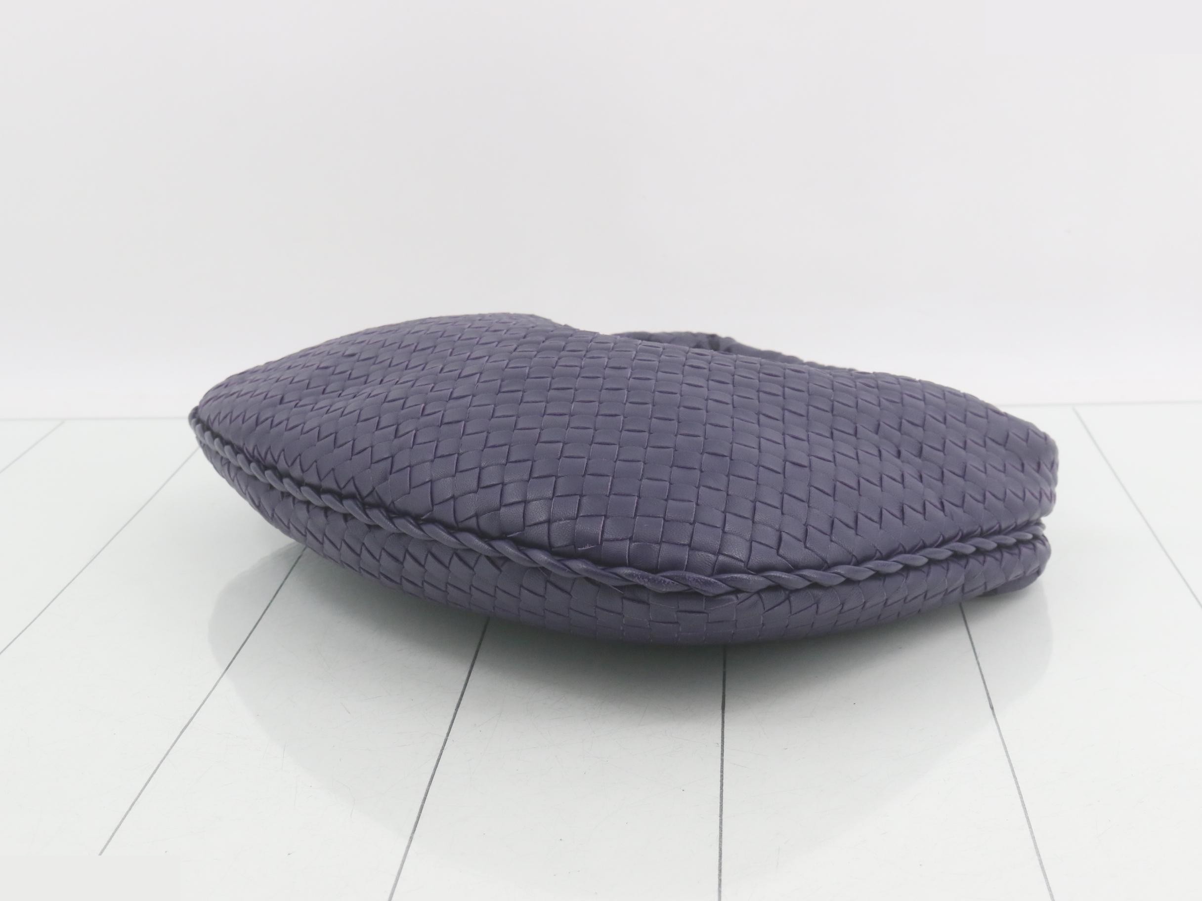 Intrecciato Purple Tote Bag — view 6
