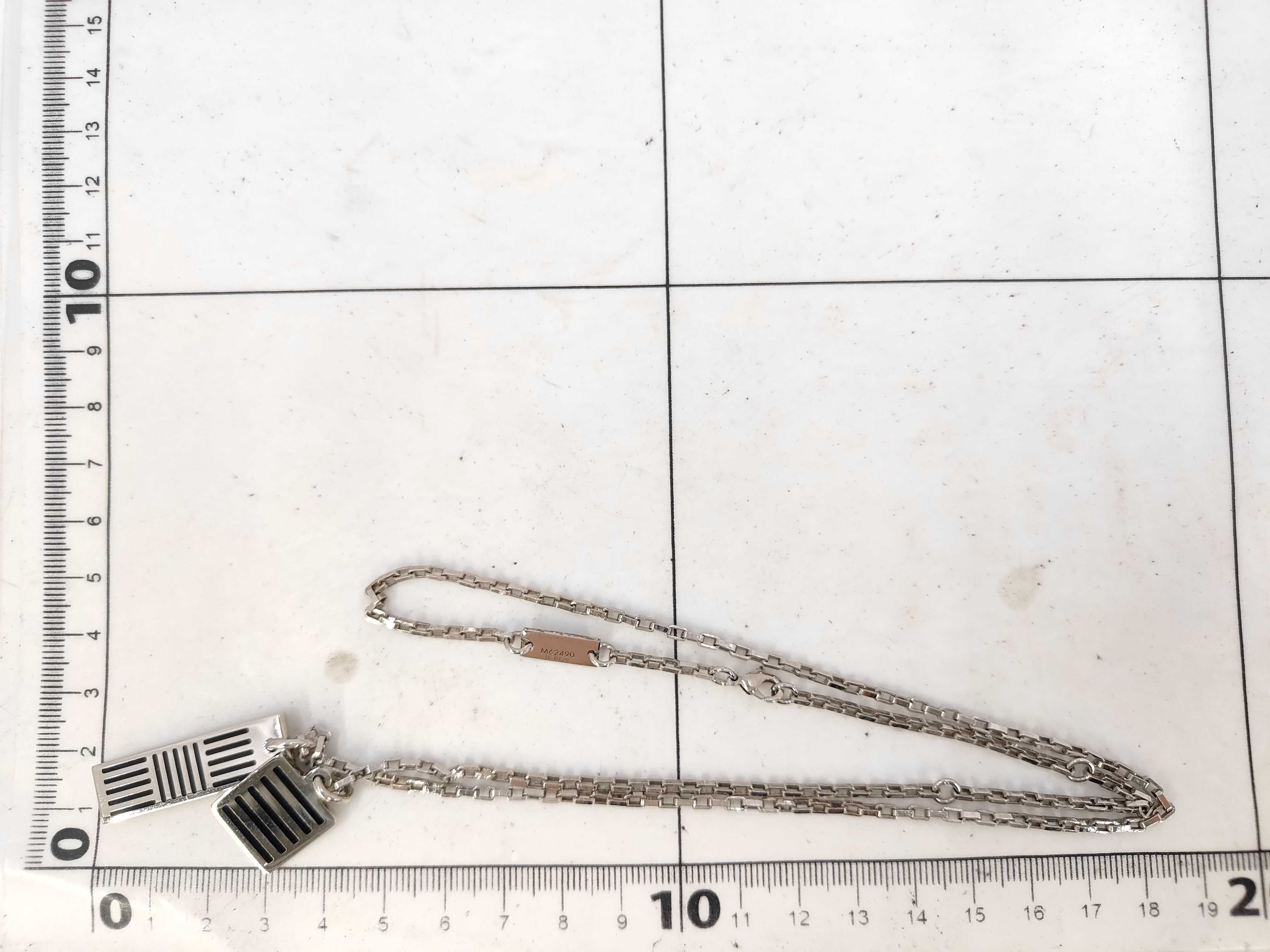 M62490 Metal Collier Damier Colors Necklace (with dust bag and box) — view 7