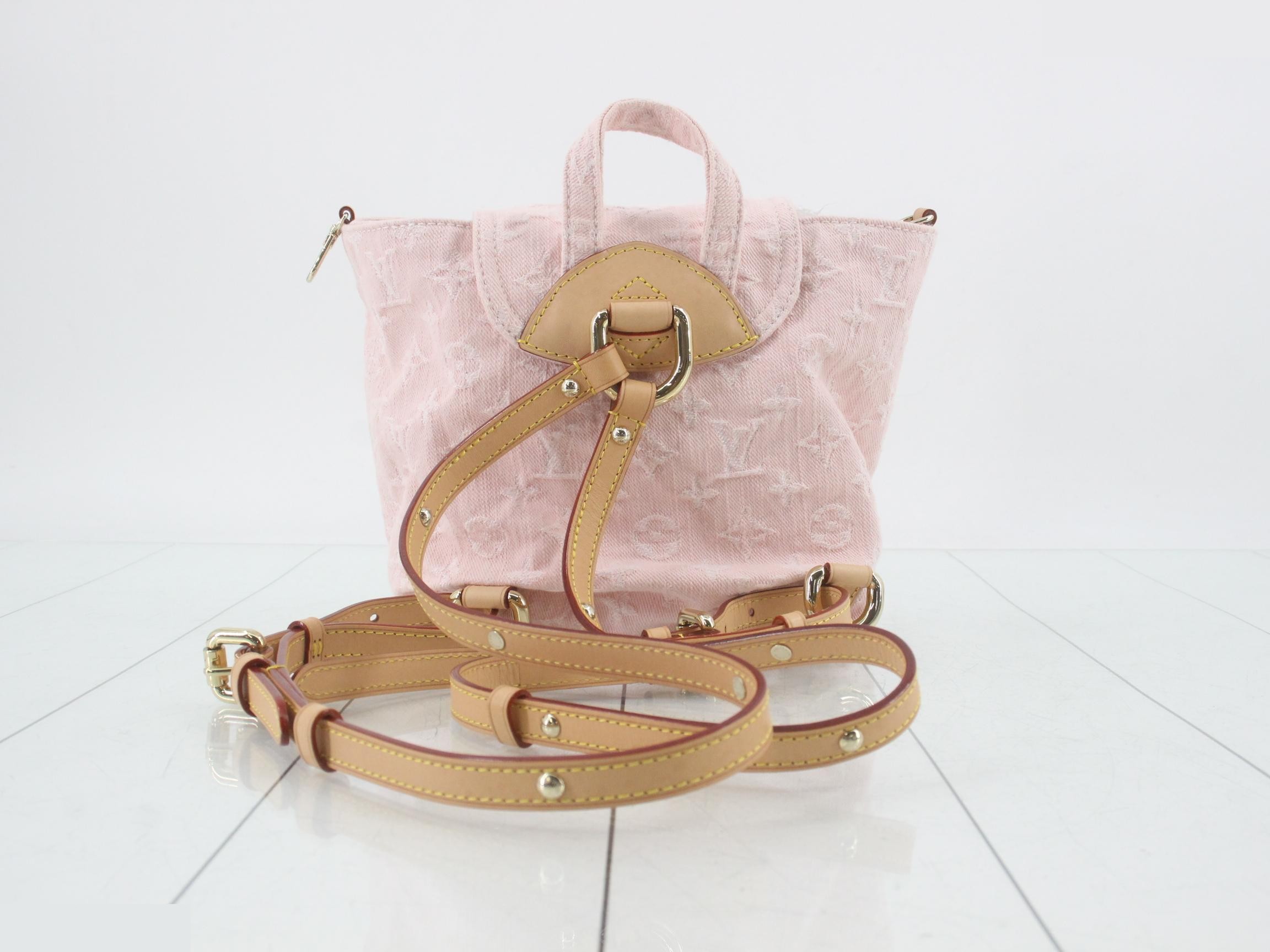Monogram Denim Venice M13031 Pink — view 2