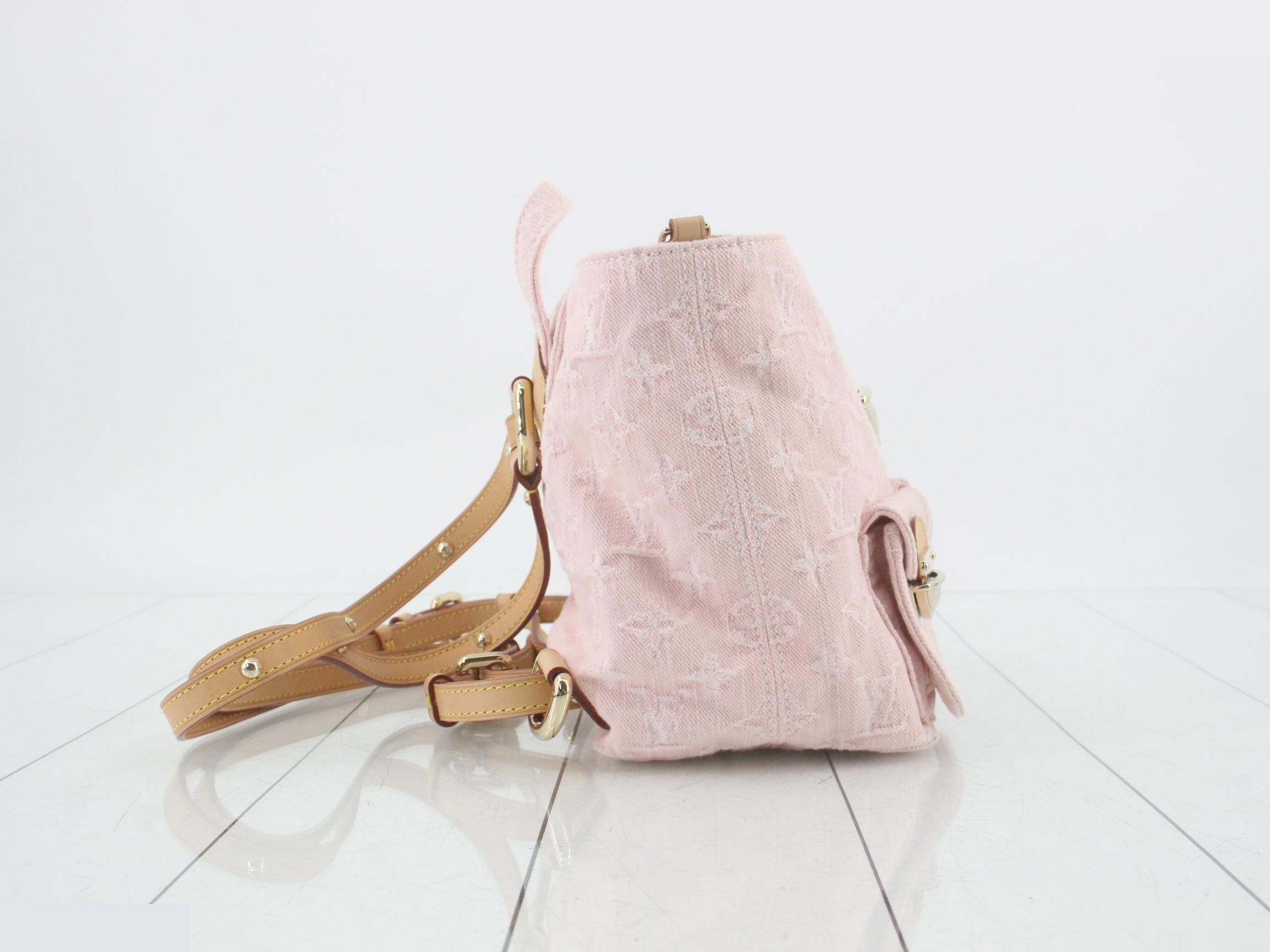 Monogram Denim Venice M13031 Pink — view 4