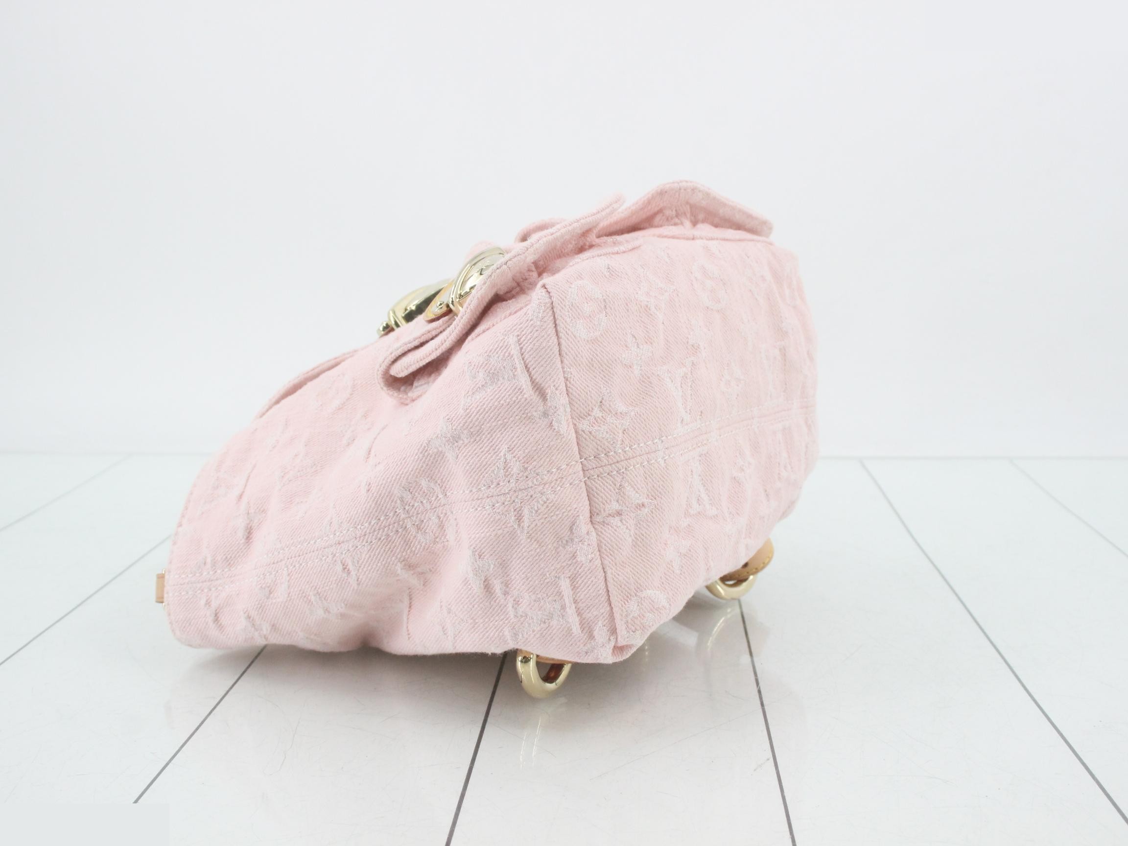 Monogram Denim Venice M13031 Pink — view 5