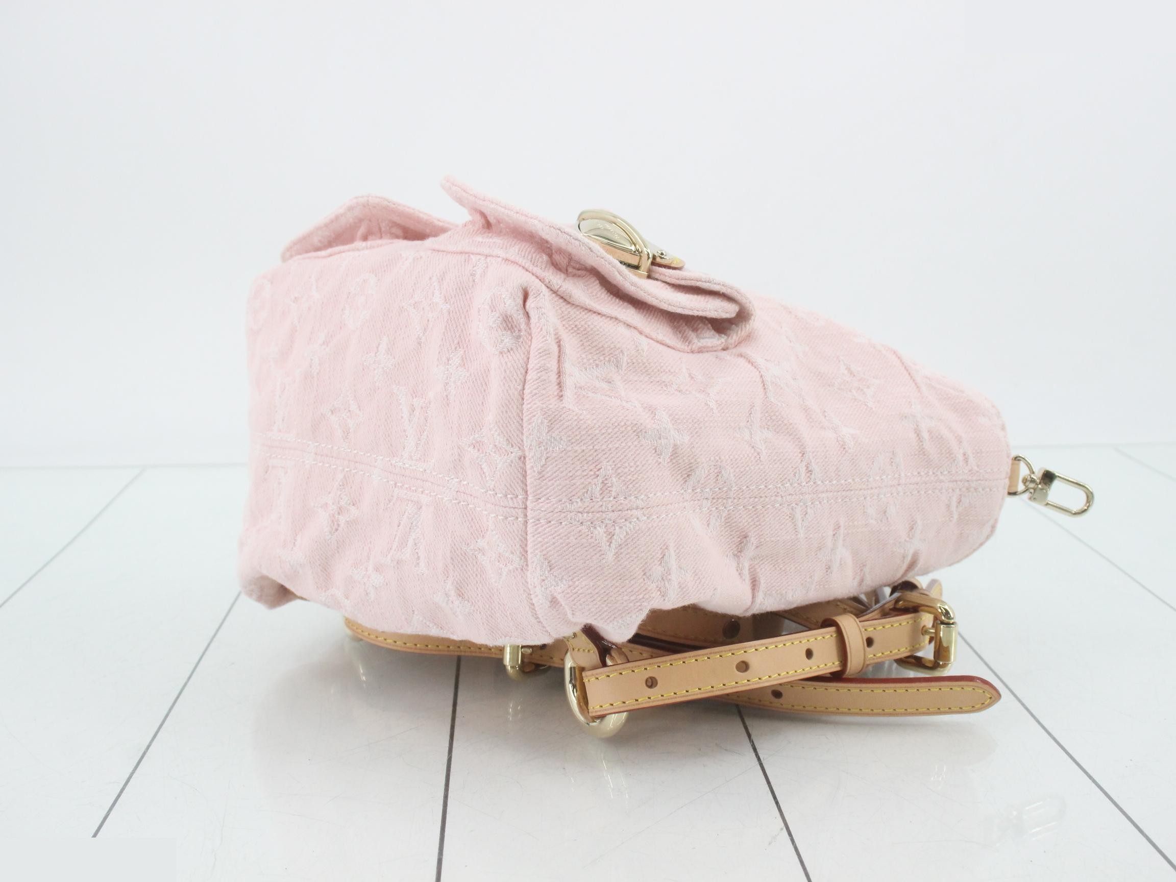 Monogram Denim Venice M13031 Pink — view 6