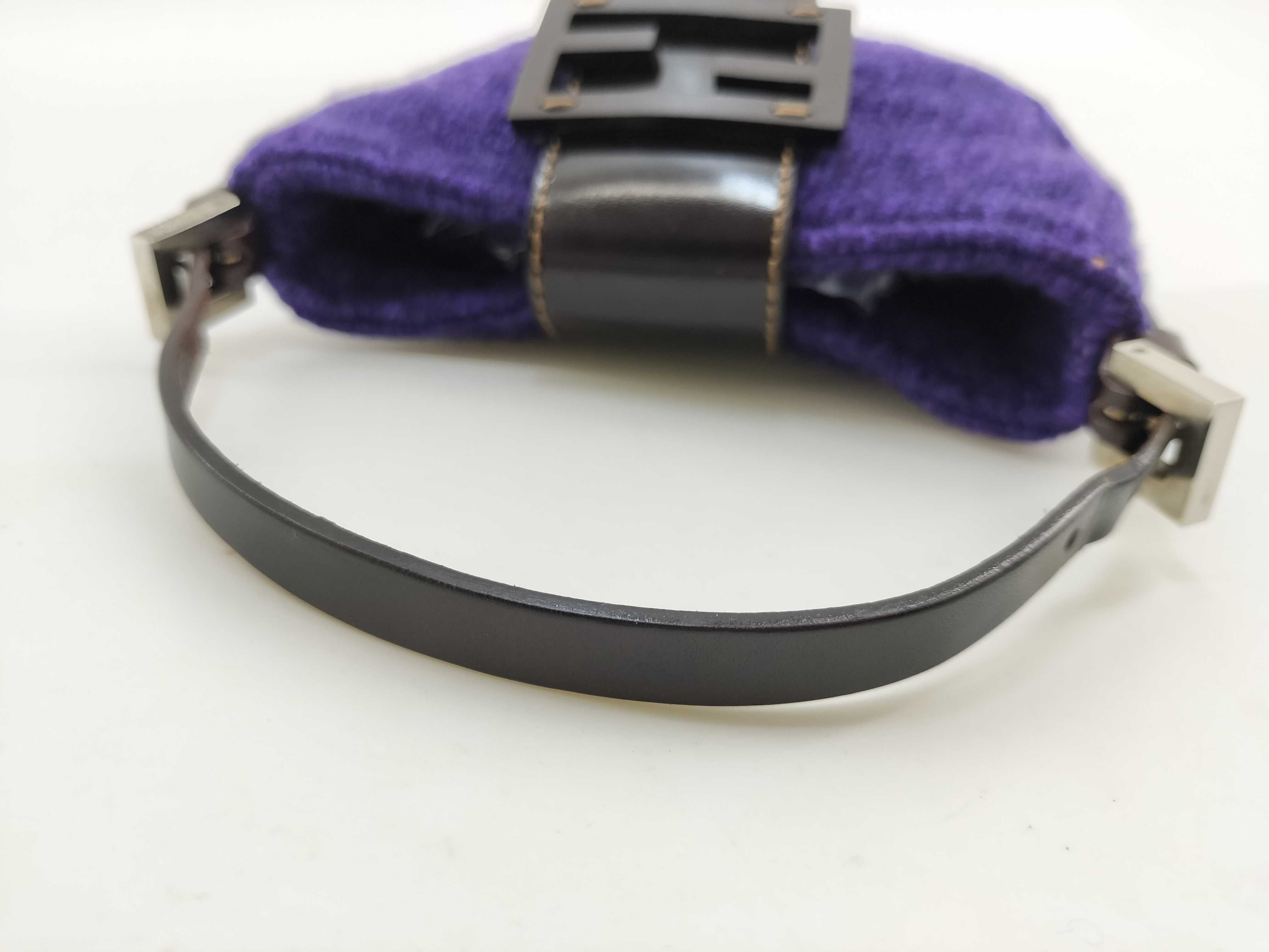 Mamma Handbag, Wool Knit, Purple Pouch — view 8