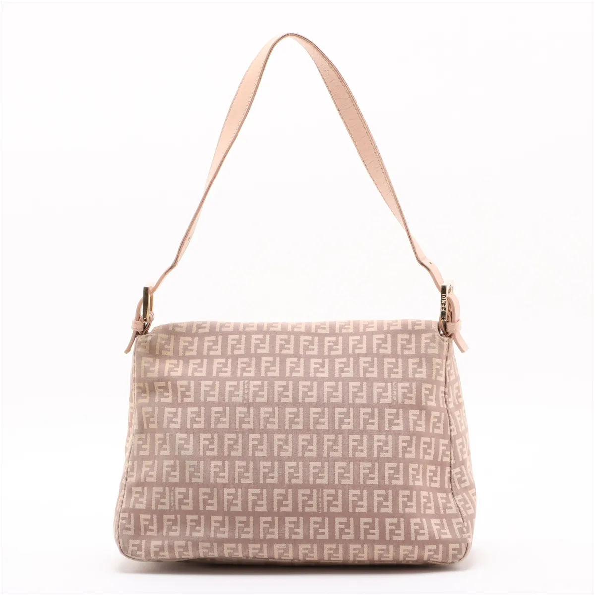 Zucchino Mamma Bucket Canvas x Leather Shoulder Bag Pink x Beige 8BR001 — view 2