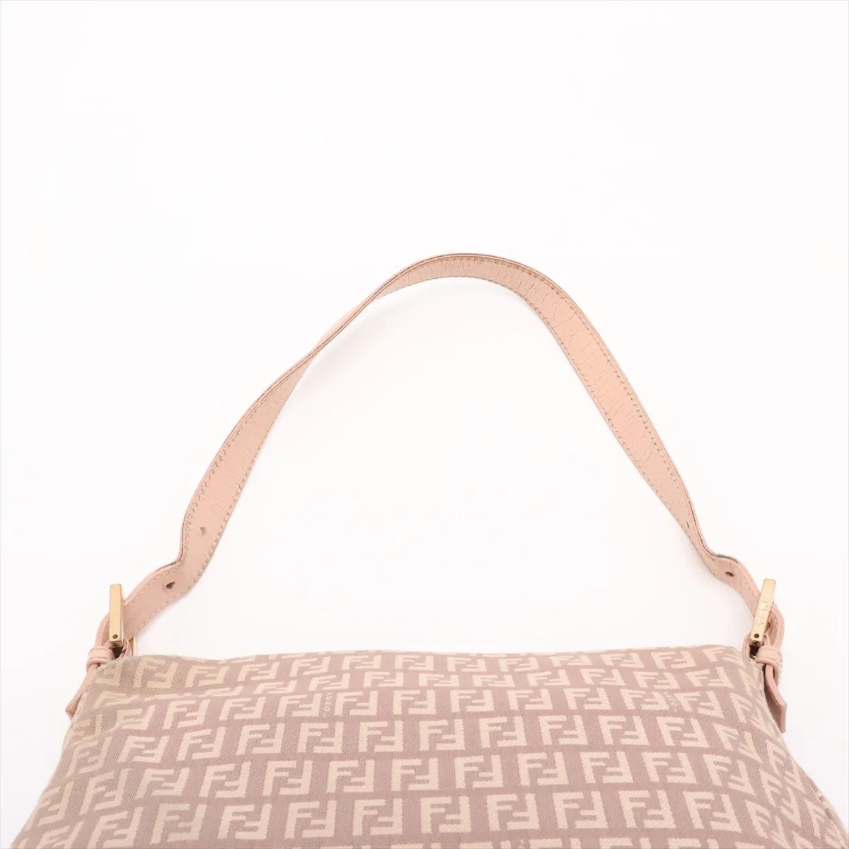 Zucchino Mamma Bucket Canvas x Leather Shoulder Bag Pink x Beige 8BR001 — view 6