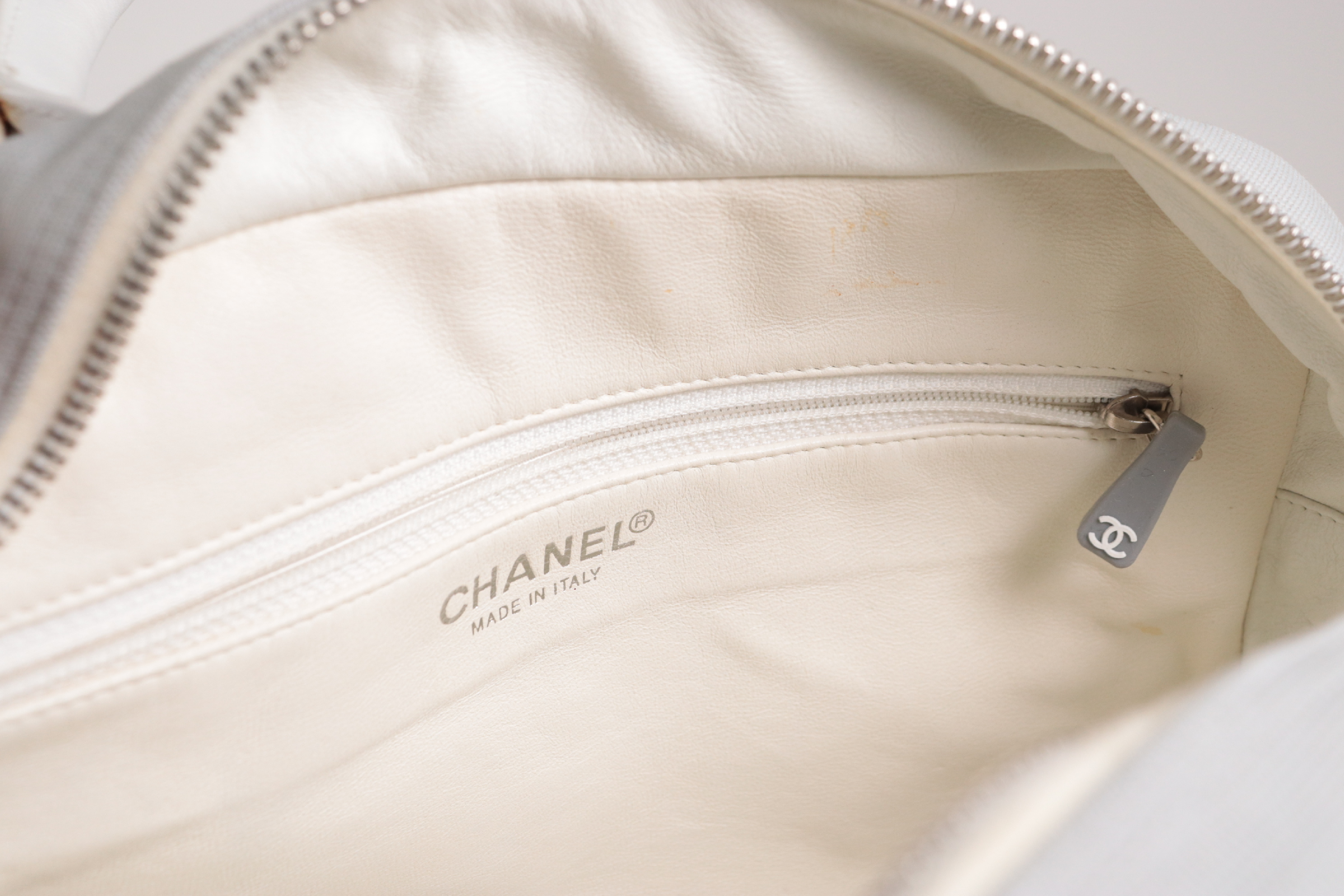 Logo Canvas Mini Boston Bag, Gray, Series 6 Boston Bag — view 7